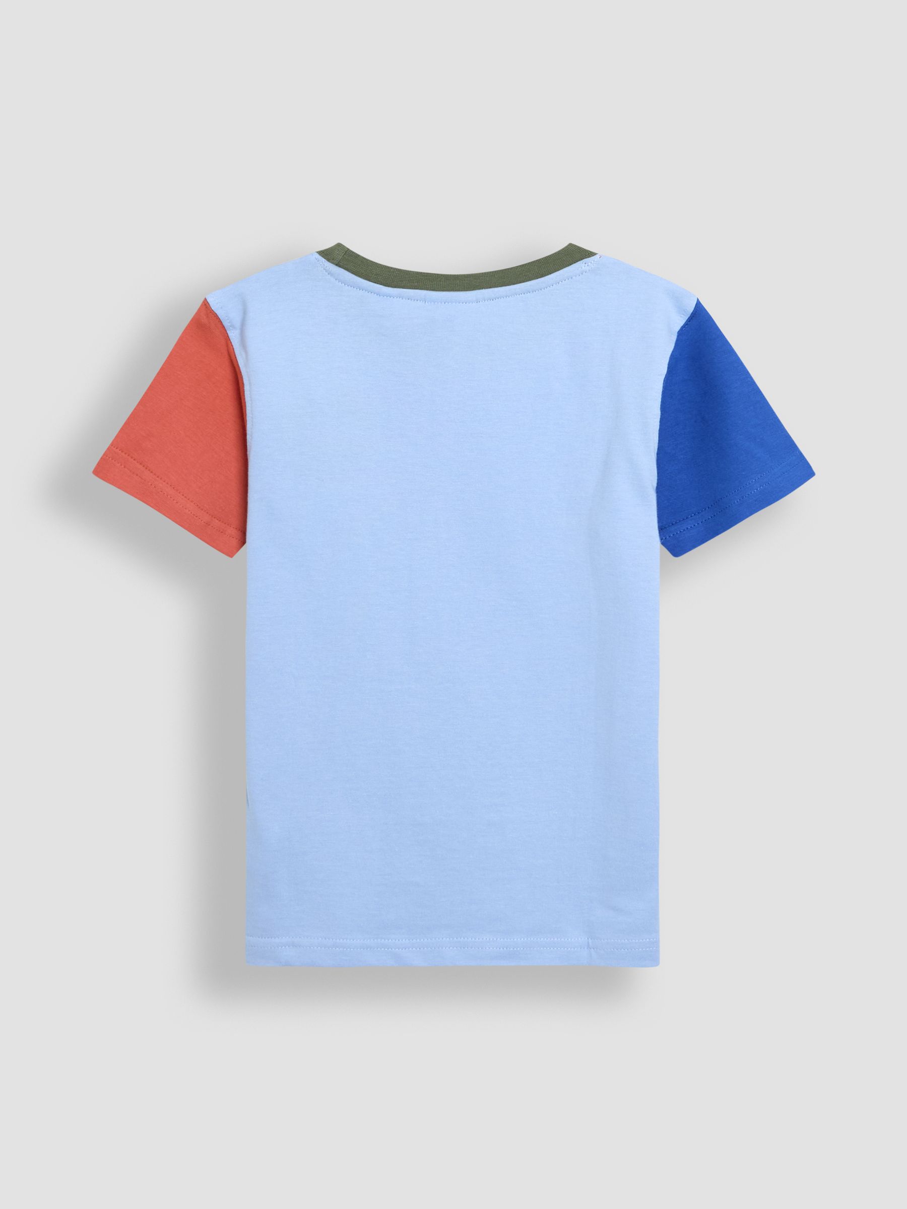 Blue Safari Scene 100% Cotton Printed T-Shirt - Image 2 of 5