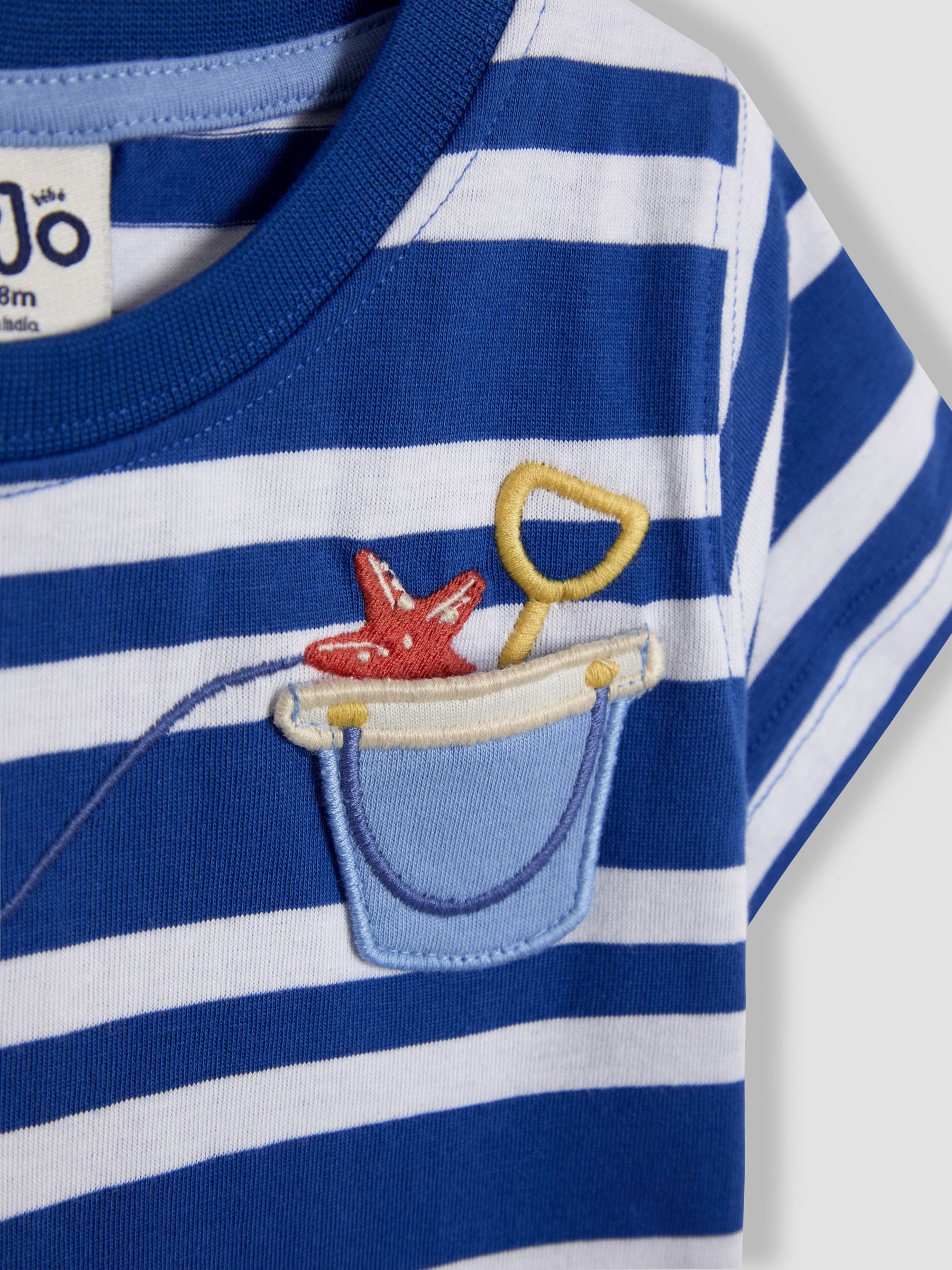 Cobalt Crab Appliqué Pocket T-Shirt - Image 3 of 3
