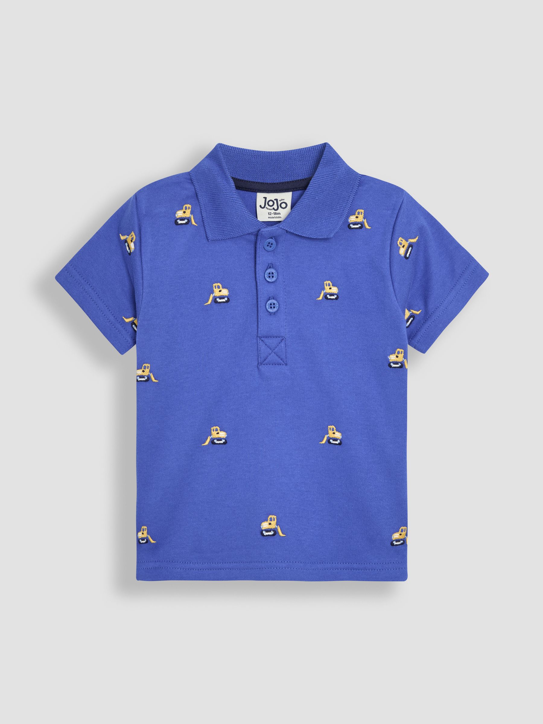 Blue Construction Embroidered Polo Shirt - Image 1 of 3