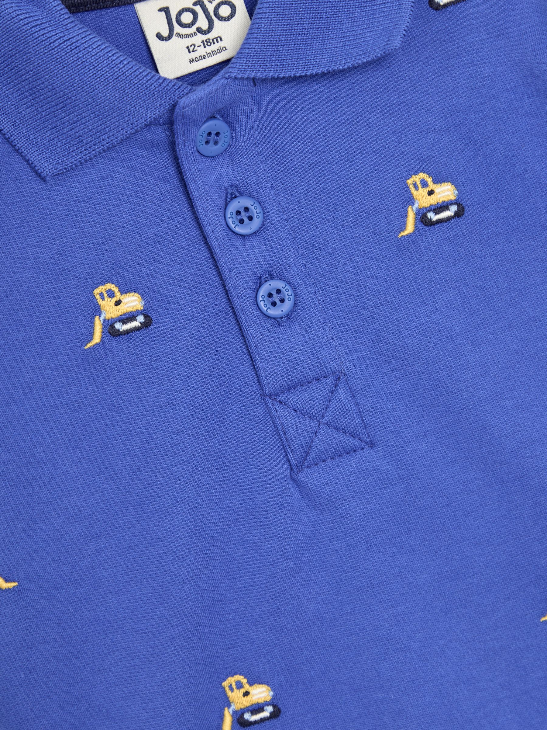 Blue Construction Embroidered Polo Shirt - Image 3 of 3