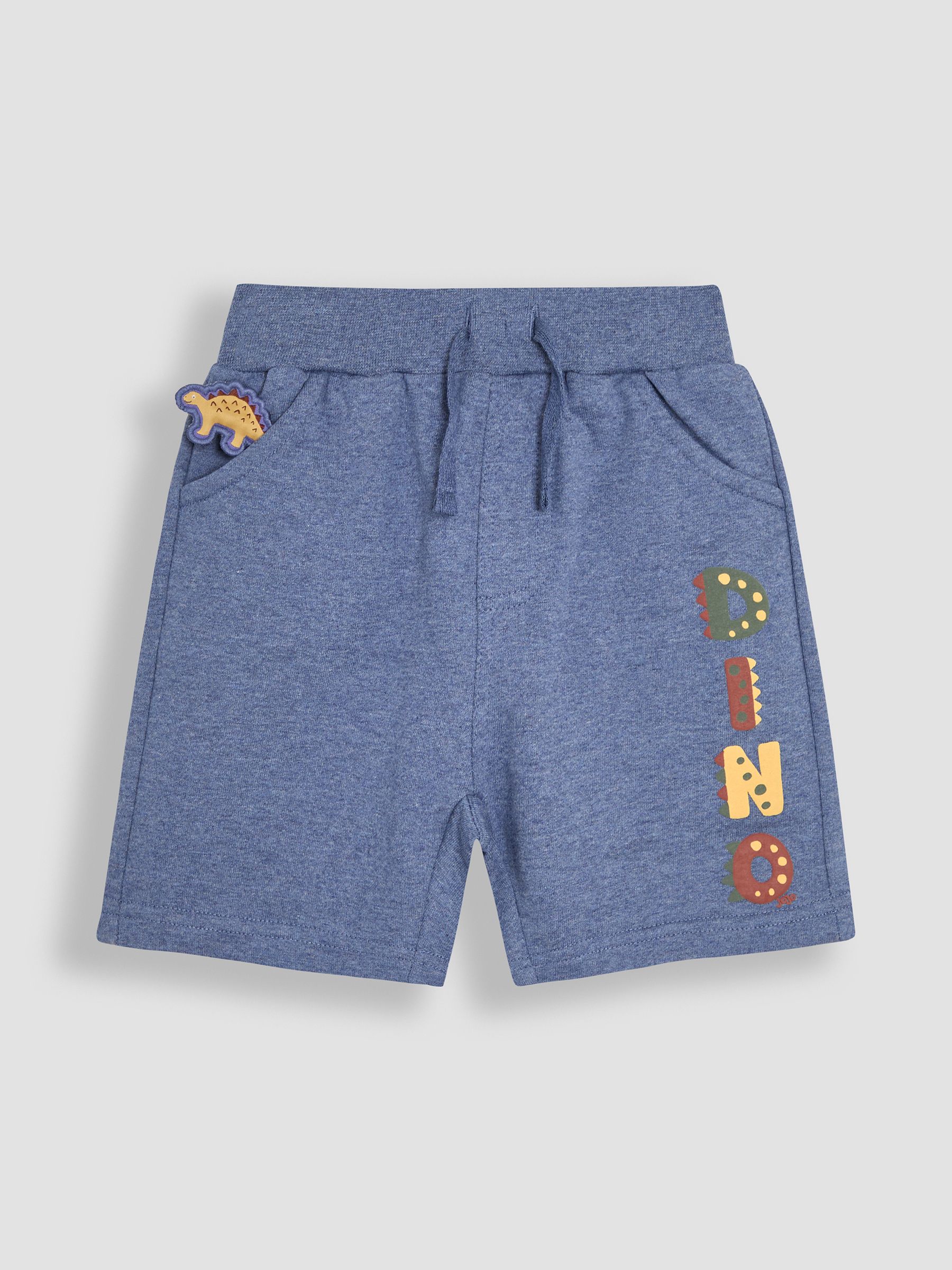 Marl Blue Dino Dino Puff Print Shorts - Image 2 of 4