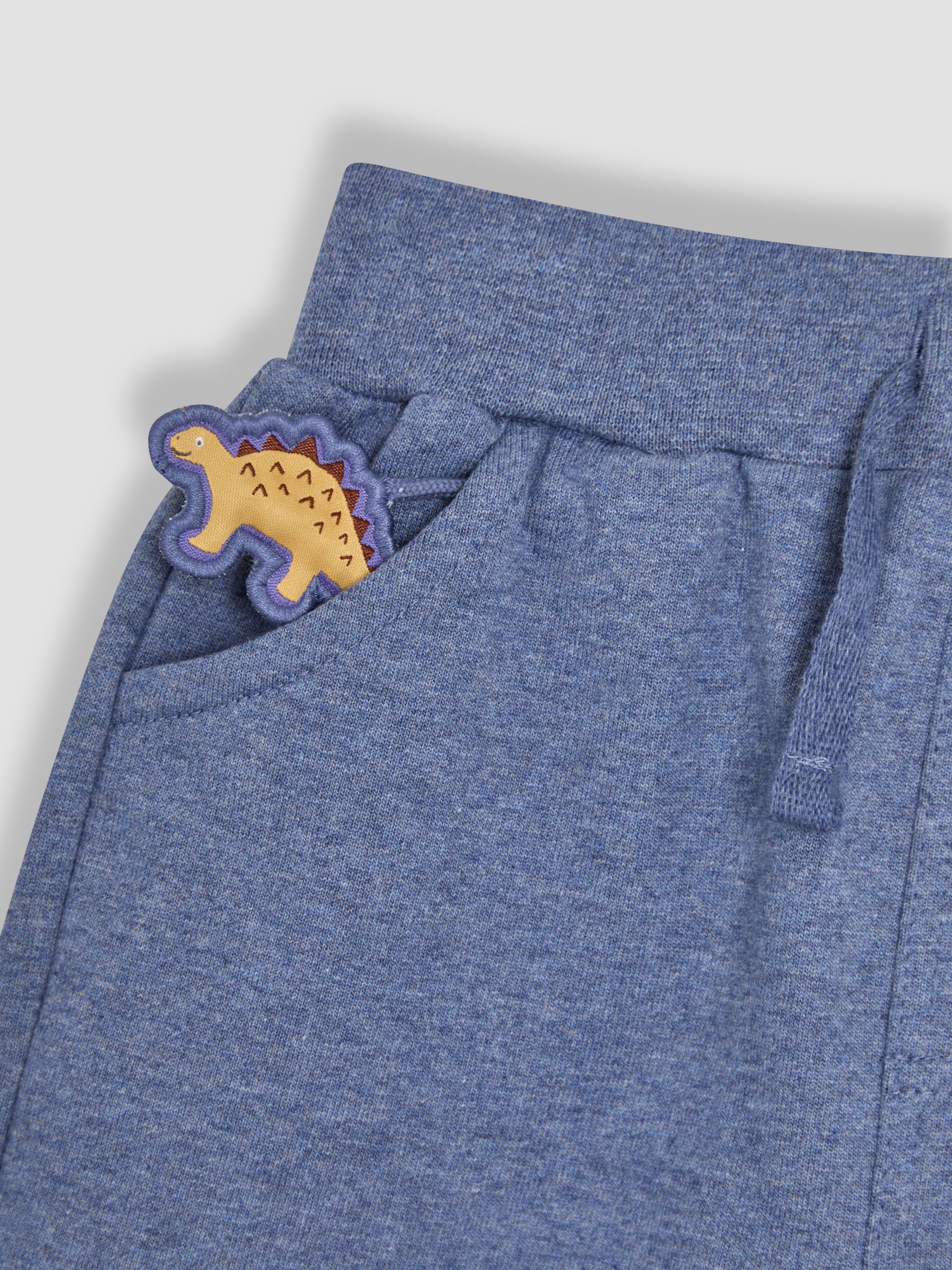 Marl Blue Dino Dino Puff Print Shorts - Image 4 of 4