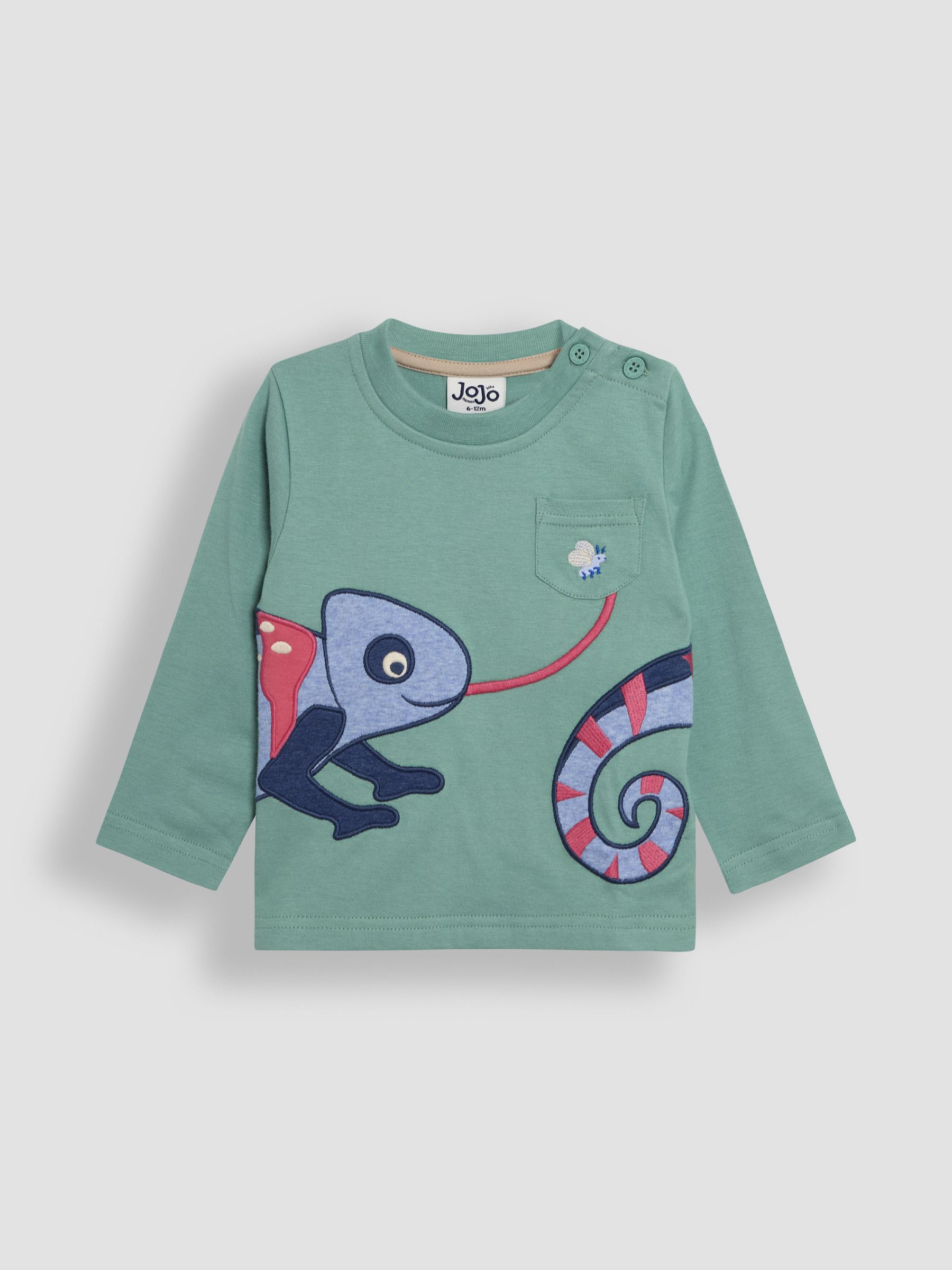 Khaki Chameleon 100% Cotton Appliqué Top - Image 3 of 5