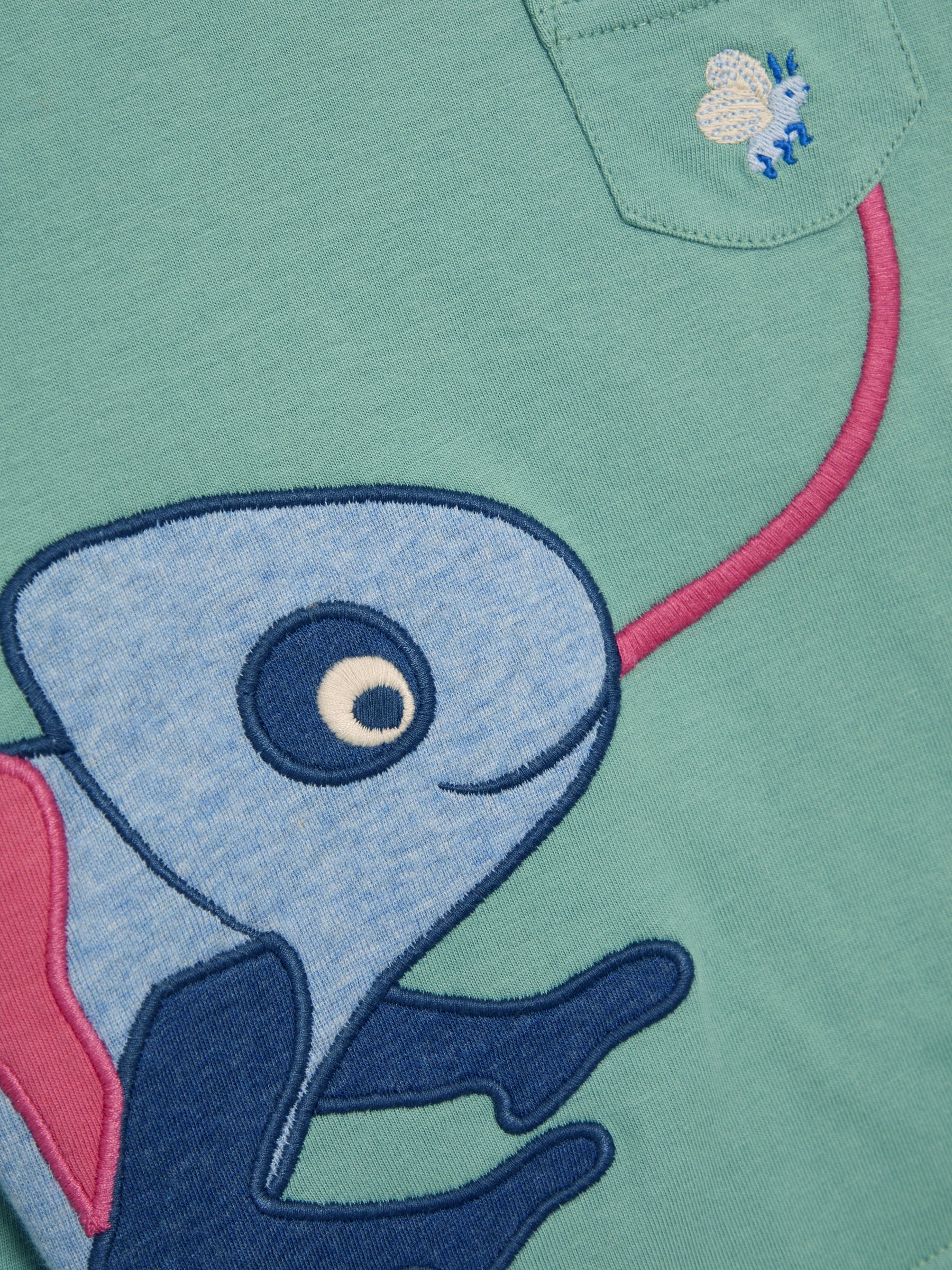 Khaki Chameleon 100% Cotton Appliqué Top - Image 5 of 5