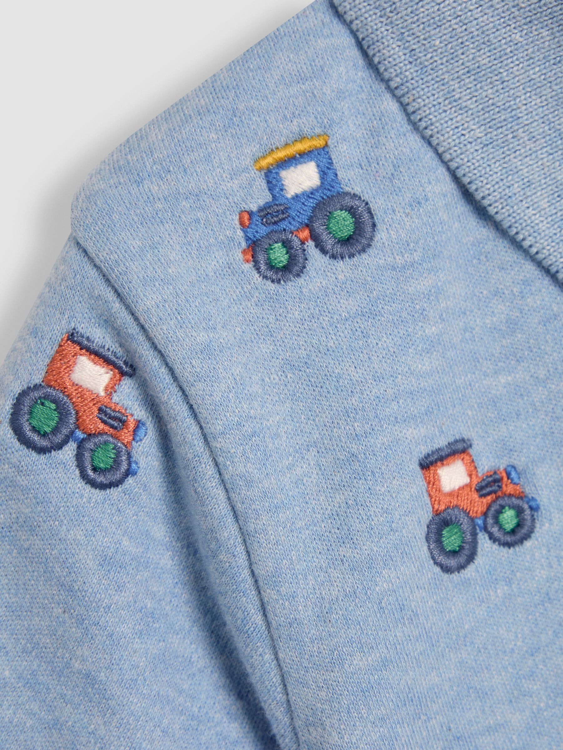 Blue Tractor Embroidered Polo Shirt - Image 3 of 5