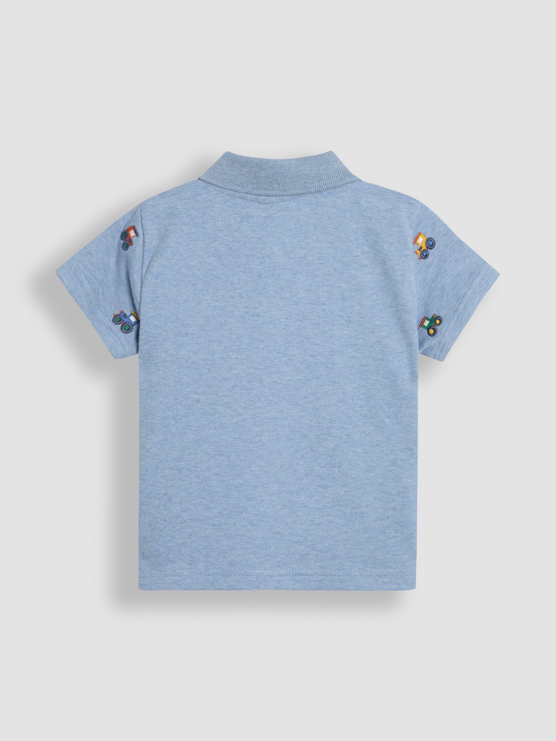 Blue Tractor Embroidered Polo Shirt - Image 6 of 7