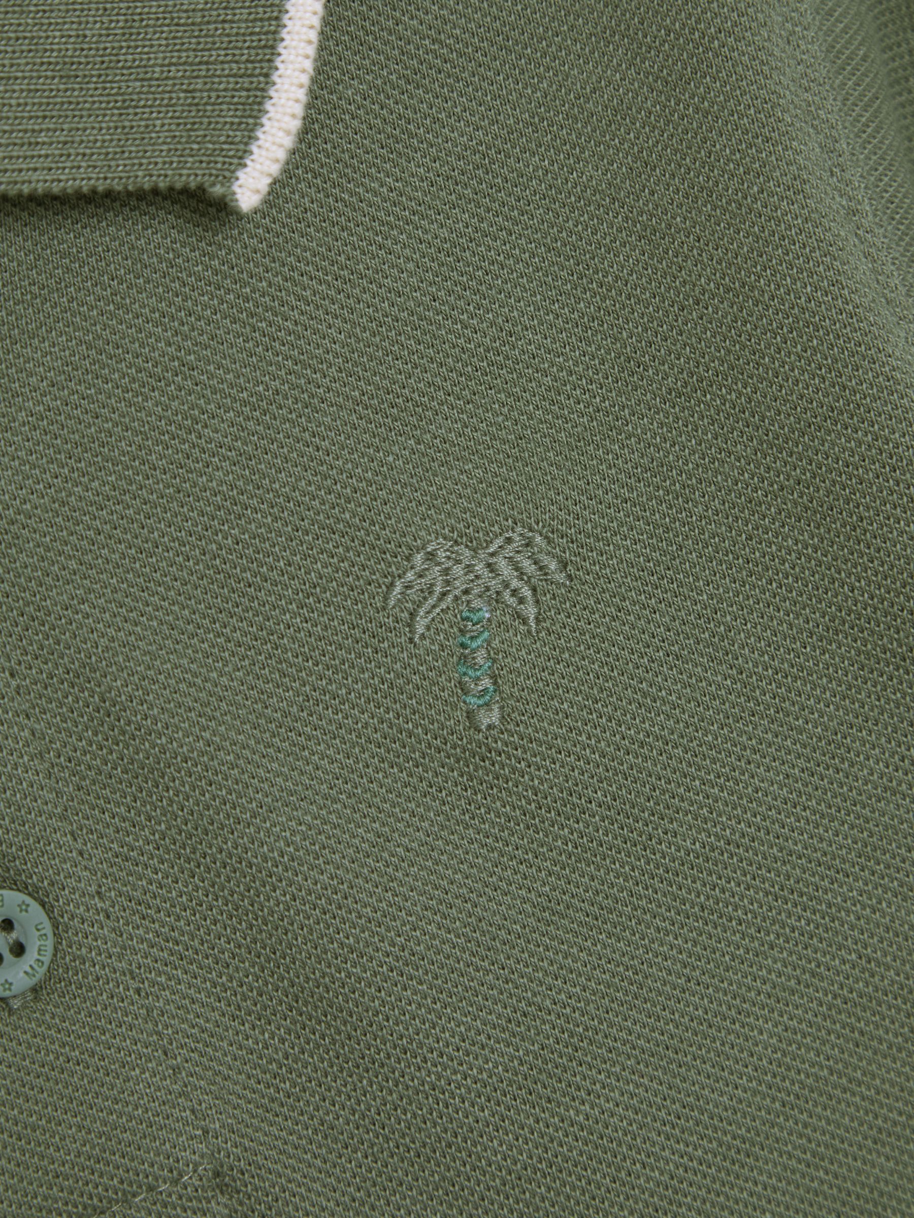 Khaki Classic Polo Shirt - Image 3 of 3