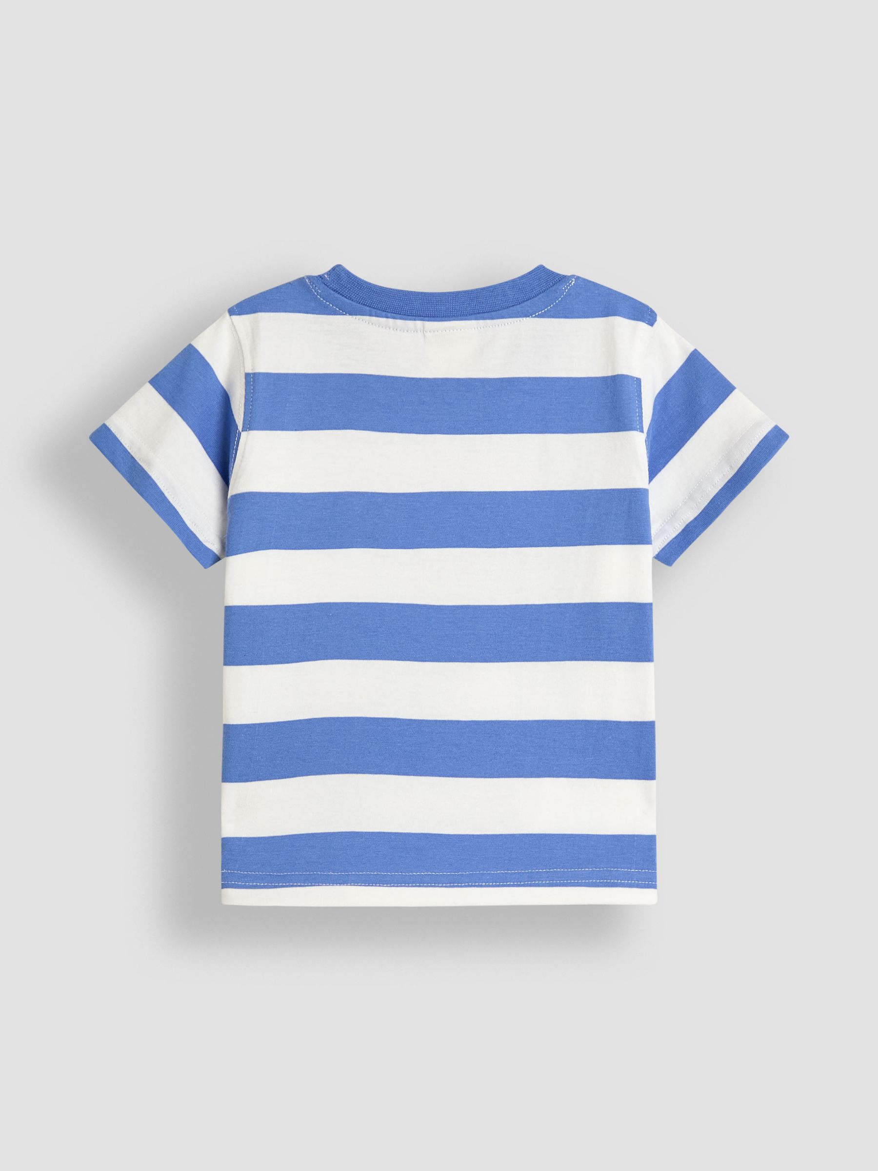 Blue Stripe Crocodile Interactive Appliqué T-Shirt - Image 2 of 2