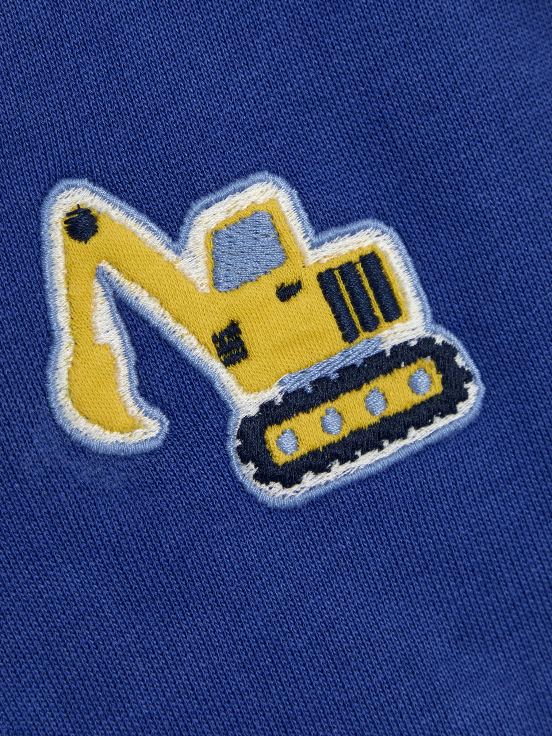 Blue Digger Letterman Bomber Jacket - Image 3 of 5