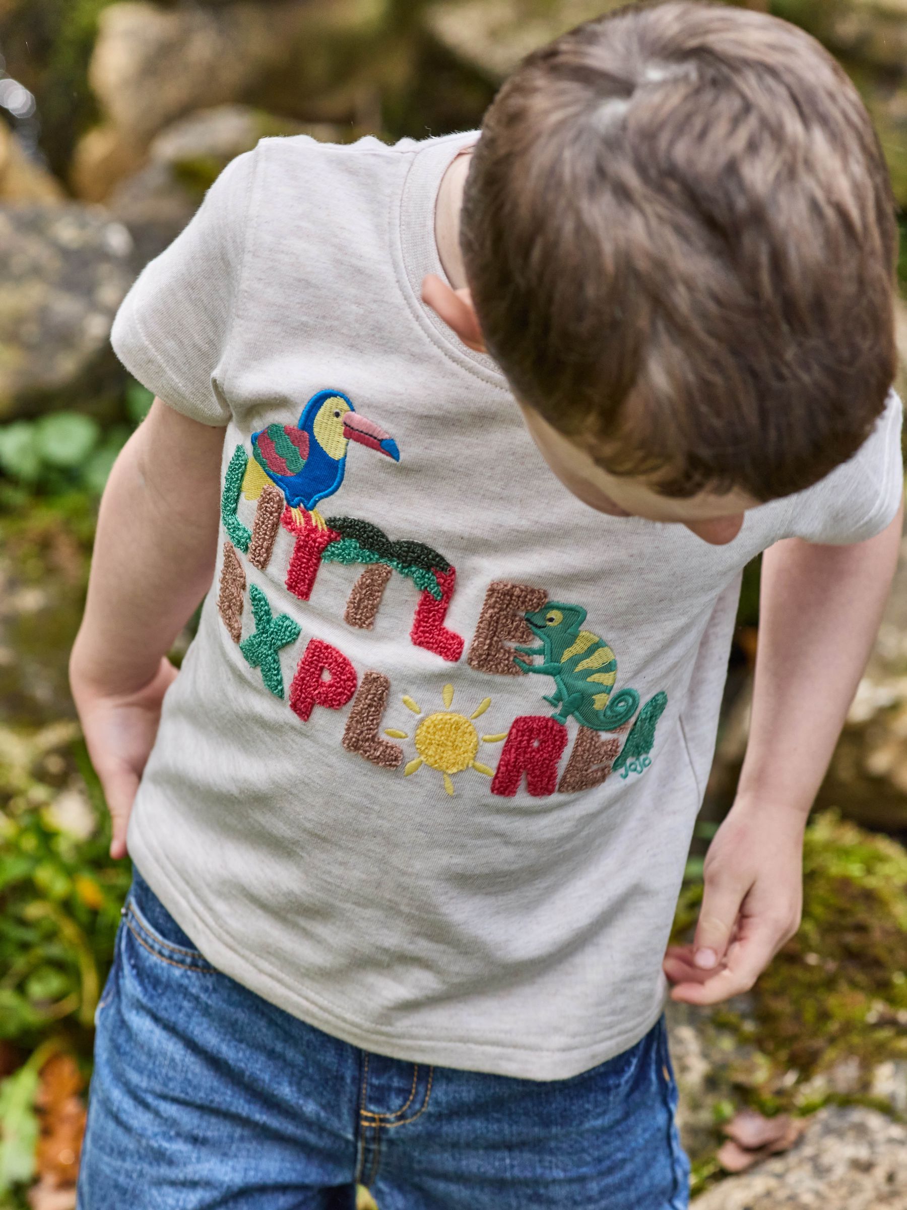 Natural Little Explorer Puff Print T-Shirt - Image 6 of 6