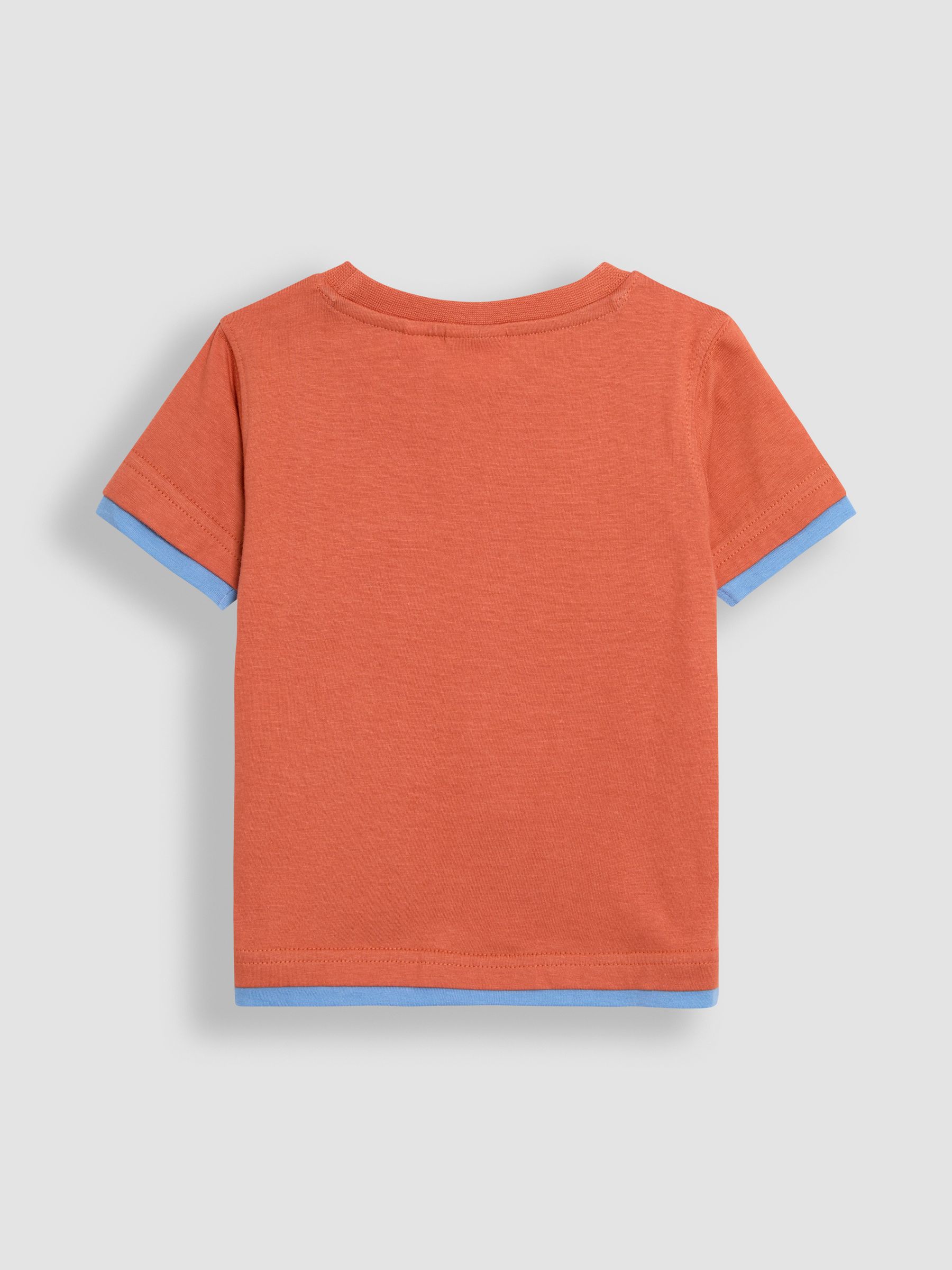 Orange Tractor 100% Cotton Appliqué T-Shirt - Image 2 of 3