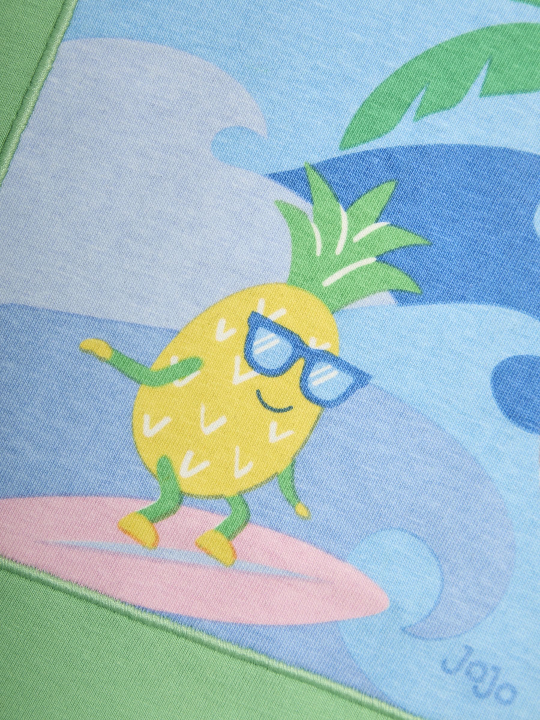 Green Surfing Pineapple Printed T-Shirt - Image 3 of 3