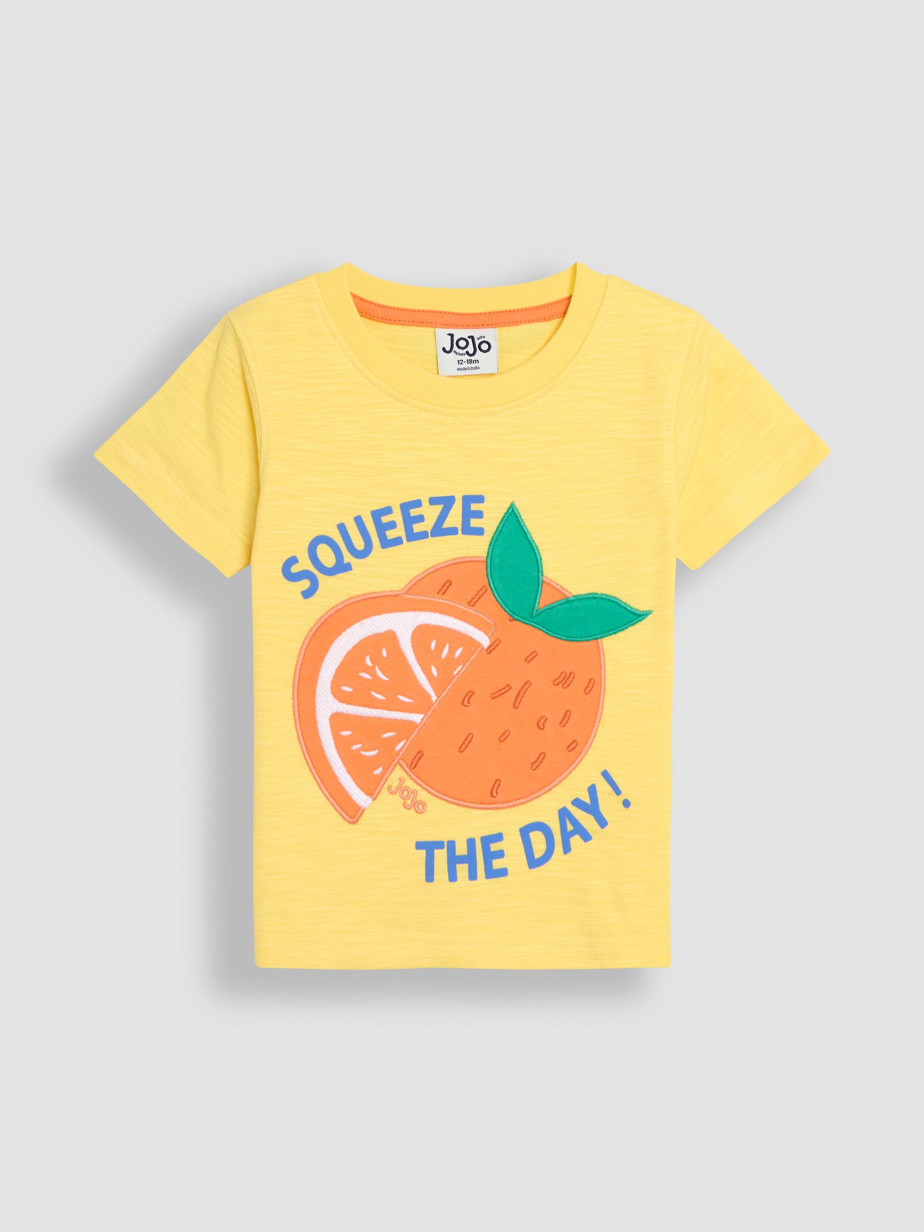 Yellow Orange Fruit Printed T-Shirt JoJo Maman Bébé USA