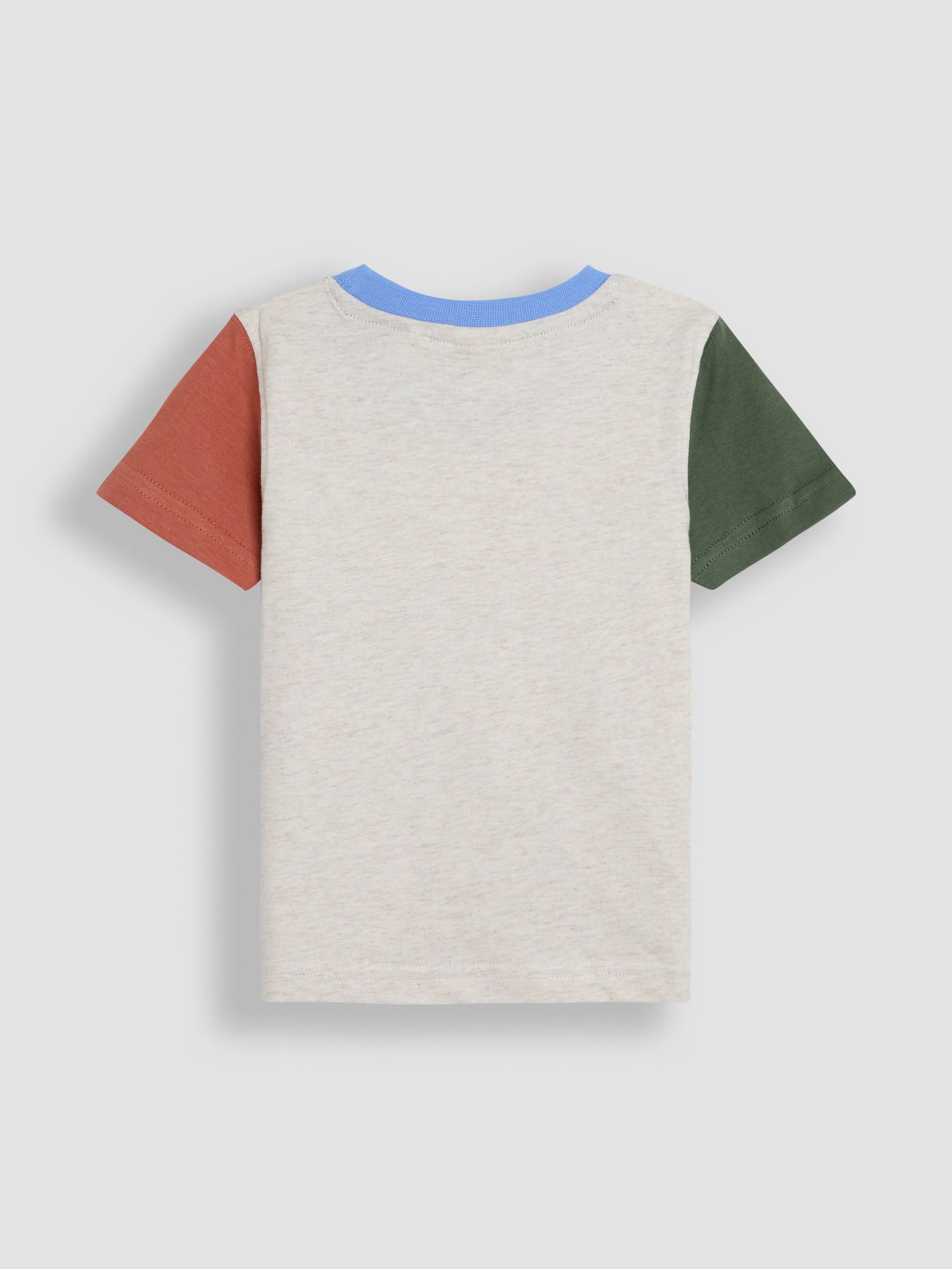 Natural Tractor Appliqué & Plain 100% Cotton T-Shirts 2 Pack - Image 3 of 7