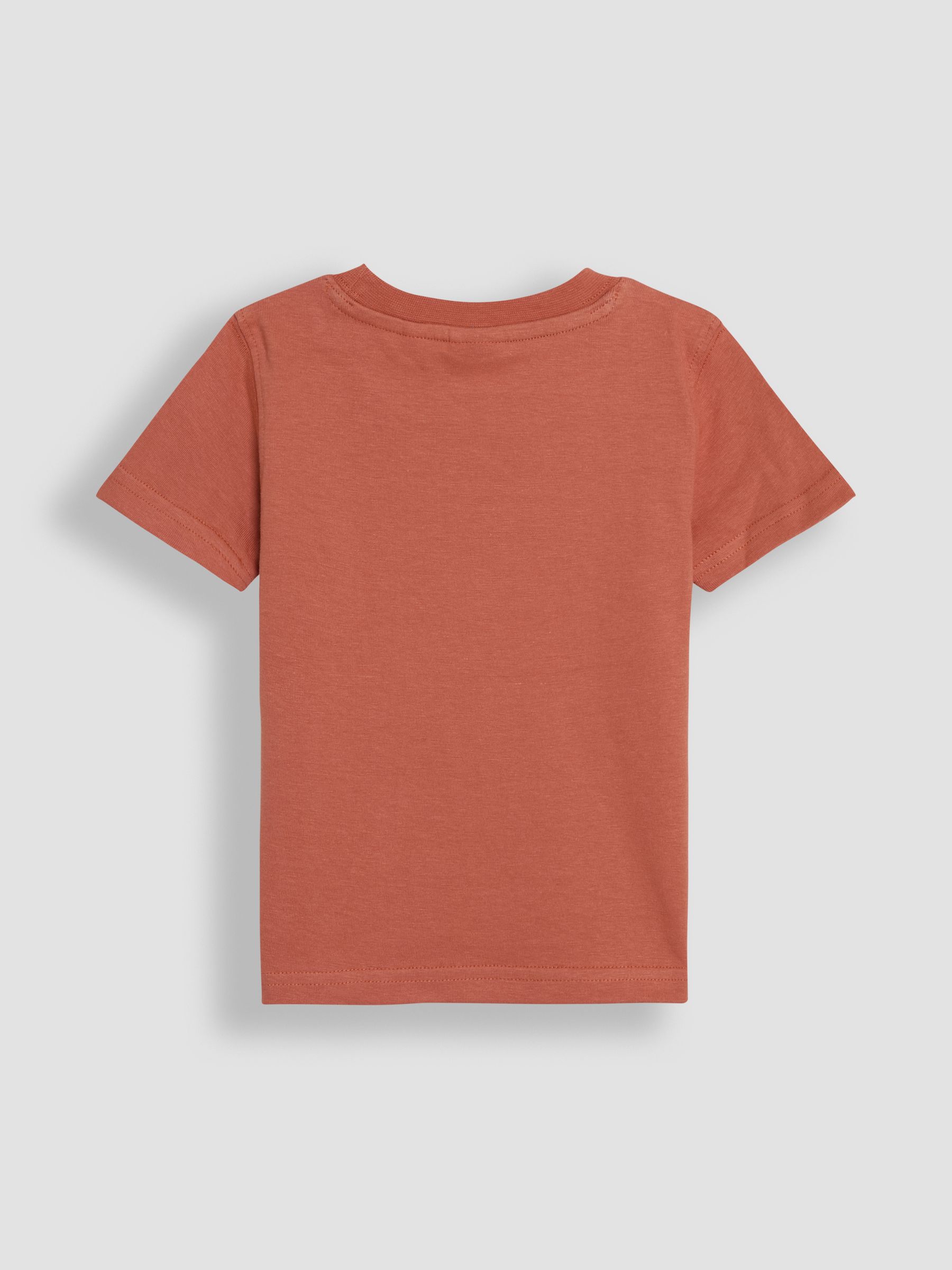 Natural Tractor Appliqué & Plain 100% Cotton T-Shirts 2 Pack - Image 5 of 7
