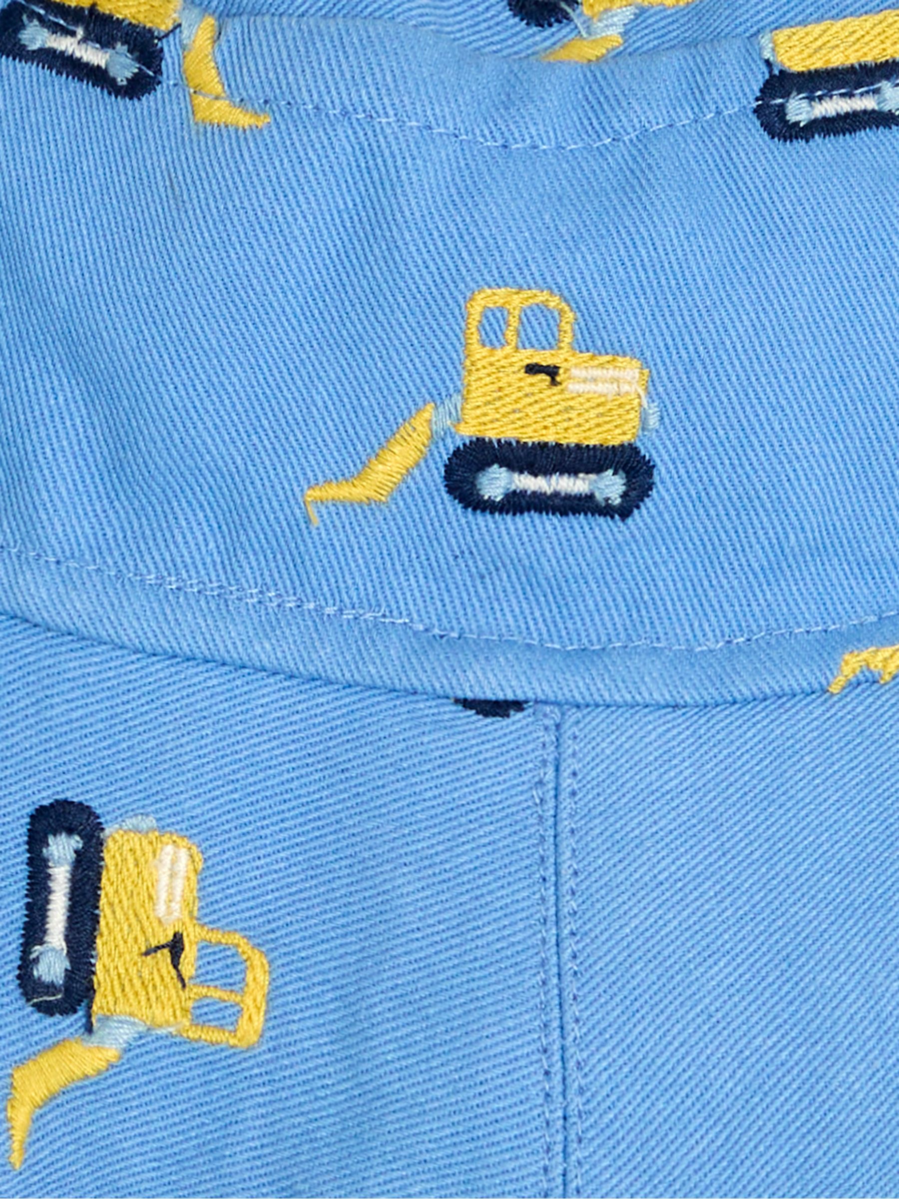 Blue Construction Embroidered Twill Sun Hat - Image 3 of 3