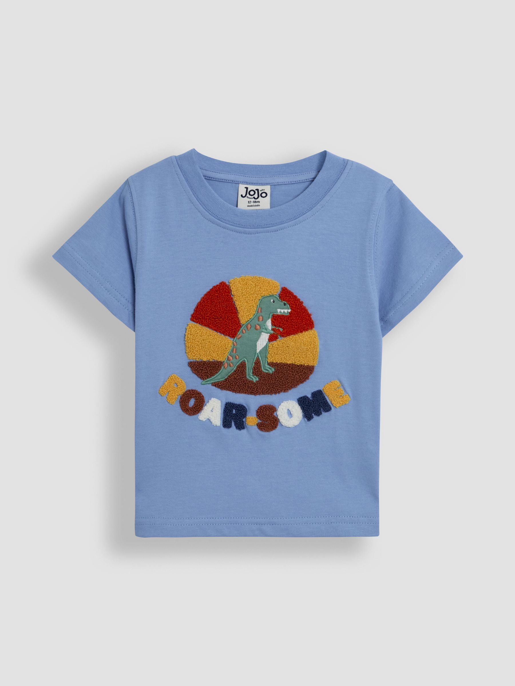Blue Roarsome 100% Cotton Appliqué T-Shirt - Image 1 of 3