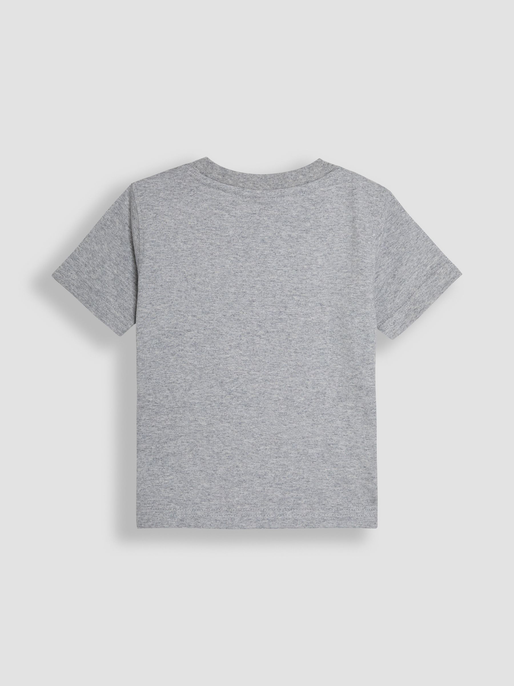 Marl Grey Dino Island Graphic Printed & Plain T-Shirts 2 Pack - Image 3 of 8