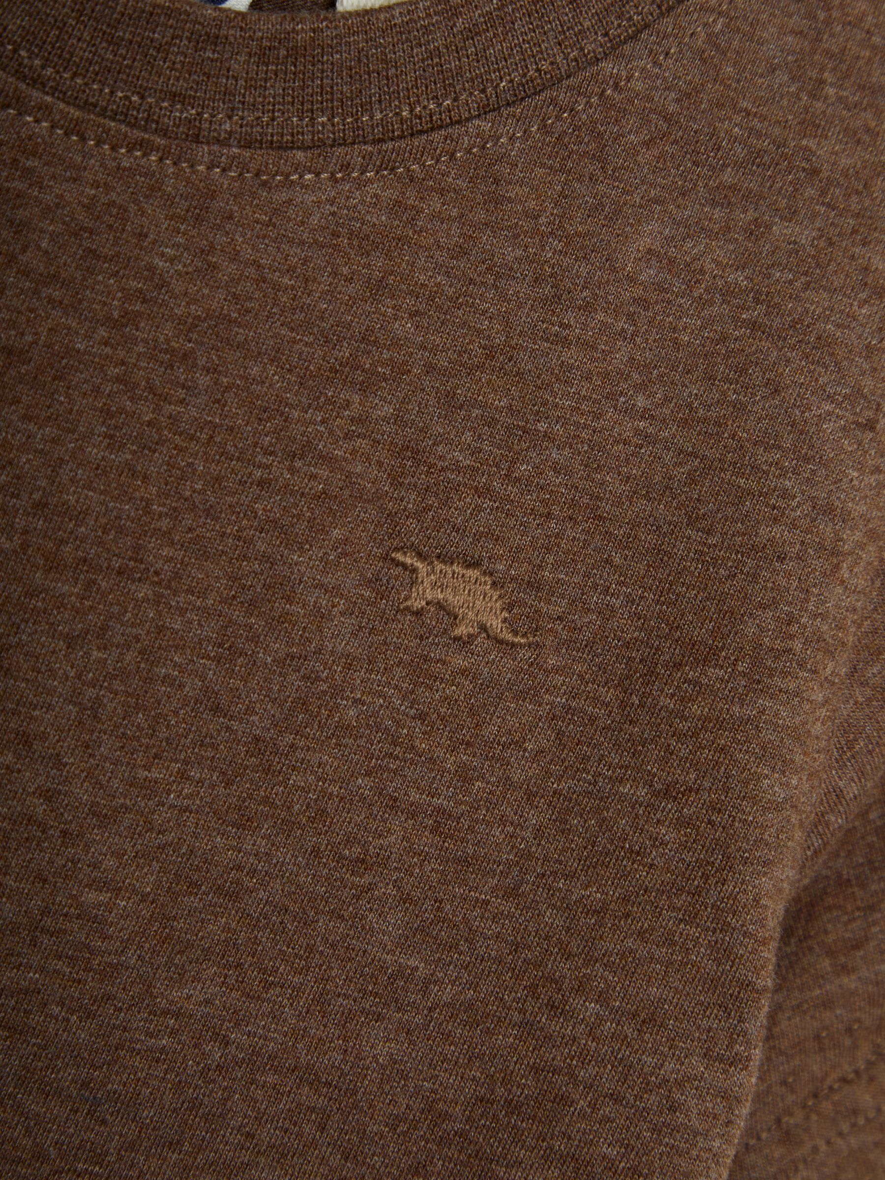 Marl Grey Dino Island Graphic Printed & Plain T-Shirts 2 Pack - Image 7 of 8