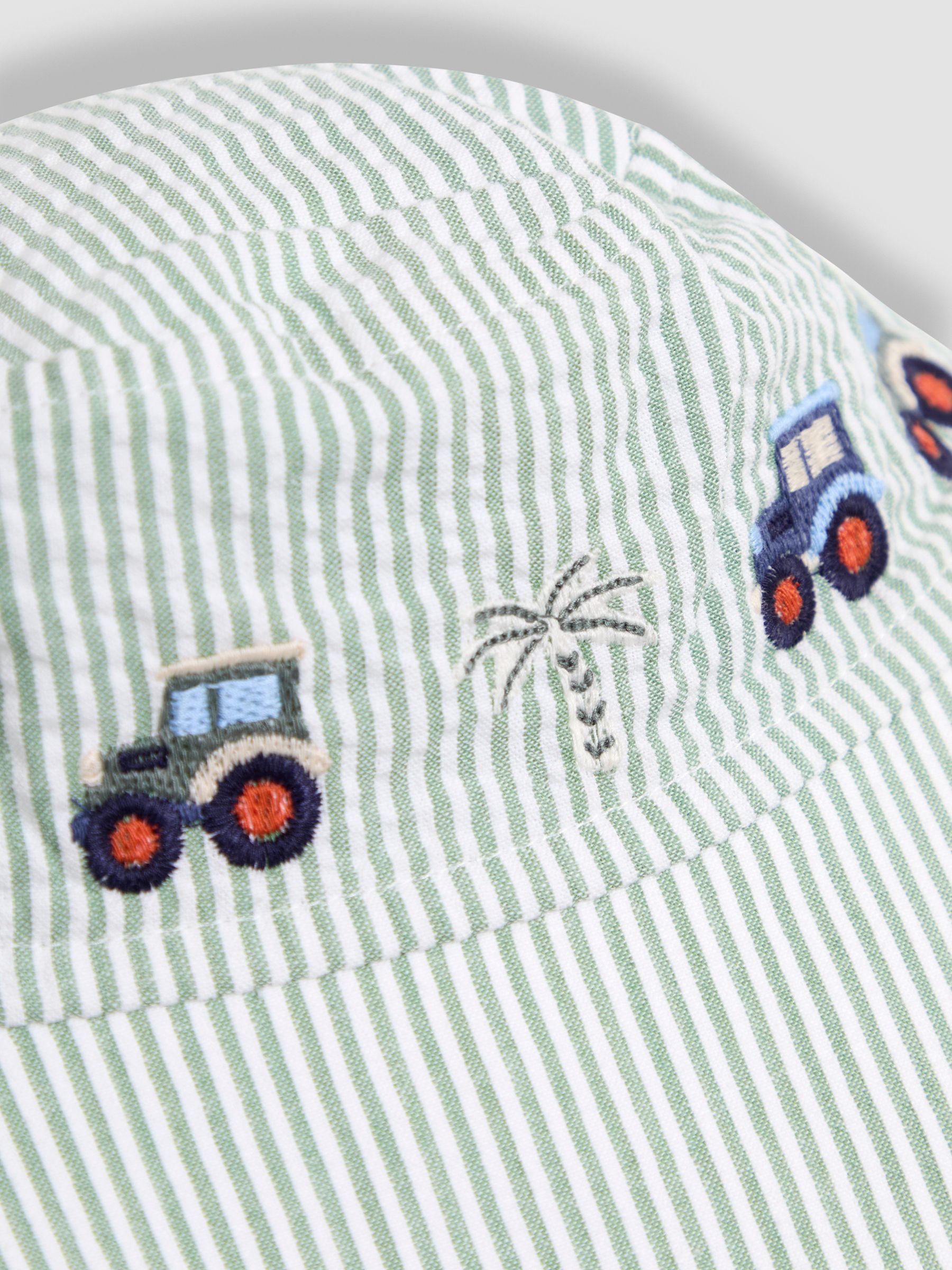 Khaki Green Tractor Reversible Sun Hat - Image 2 of 3