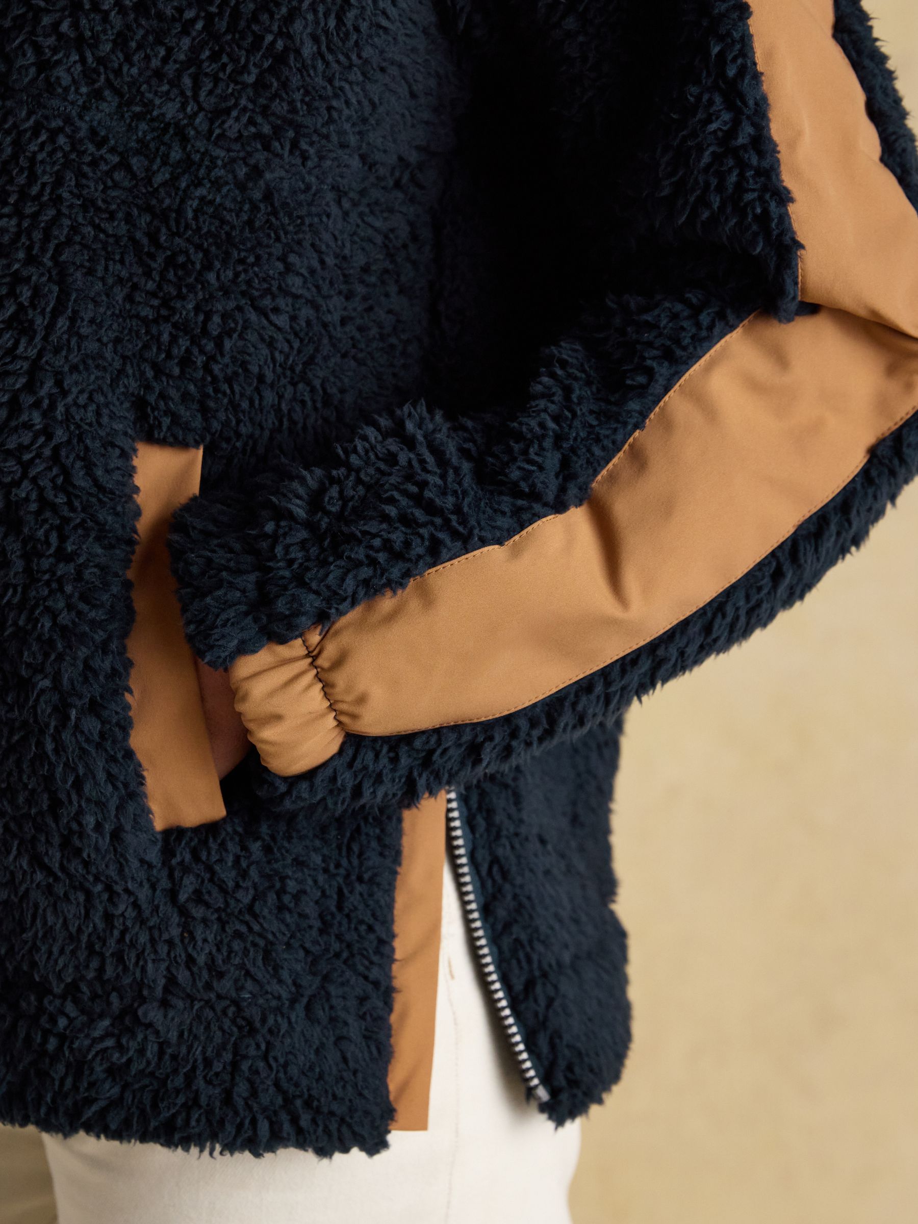 Tilly Navy Quarter Zip Borg Fleece - Image 4 of 7