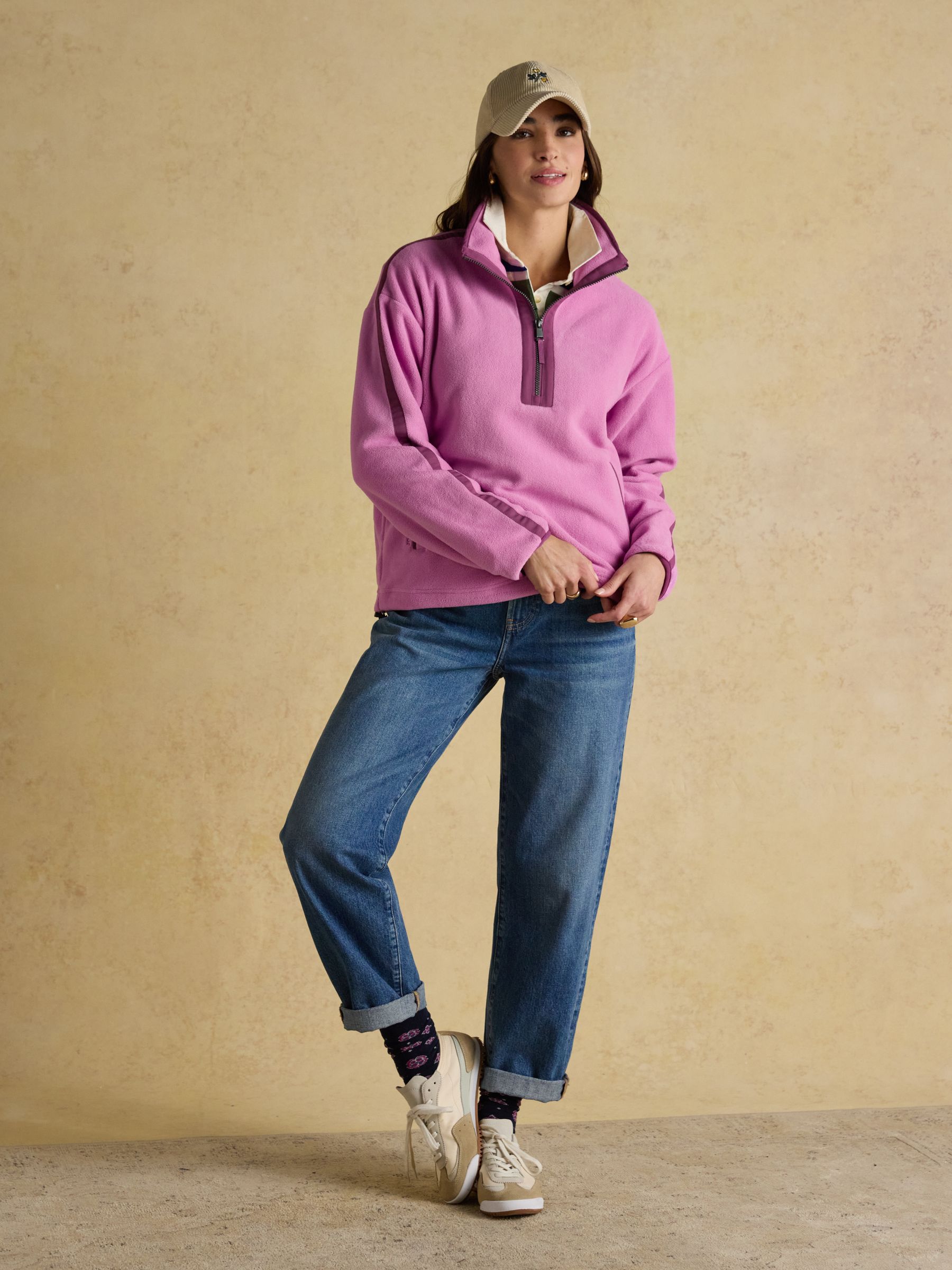 Orla Violet Quarter Zip Fleece - Image 3 of 9