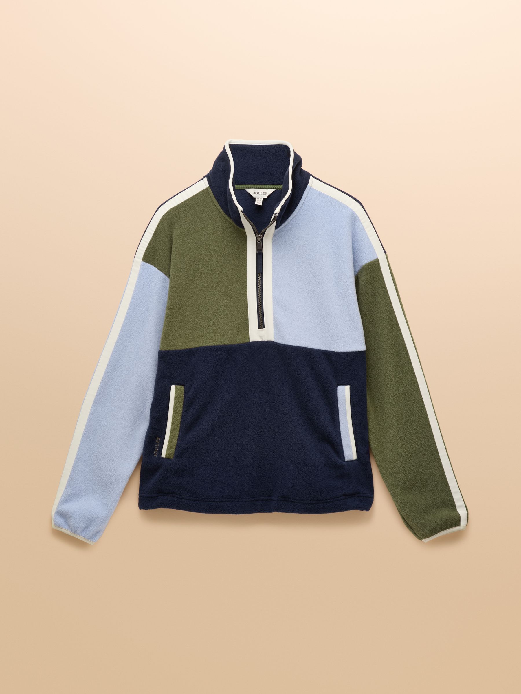 Orla Blue HotchPotch Quarter Zip Fleece - Image 10 of 10