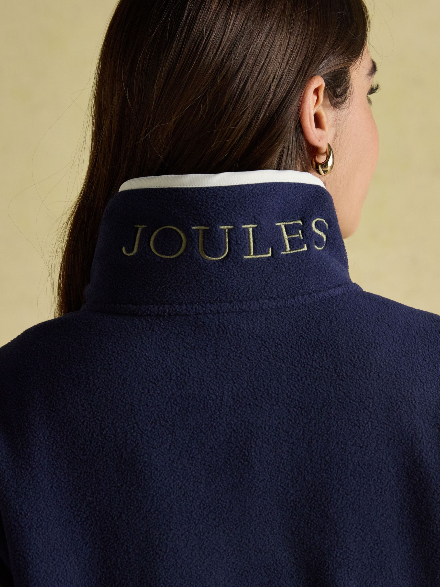 Orla Blue HotchPotch Quarter Zip Fleece - Image 9 of 10