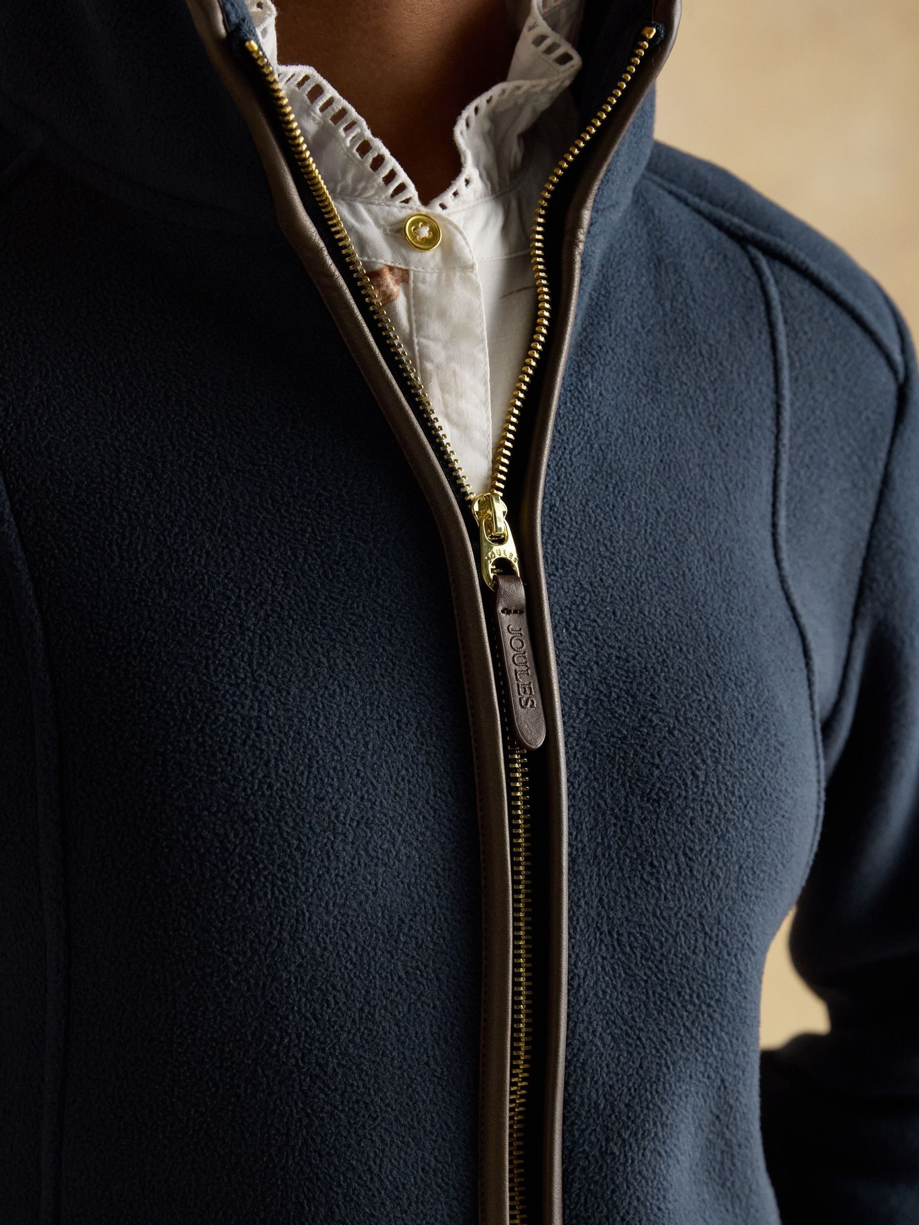 Heritage Navy Zip Through Fleece - Image 3 of 7