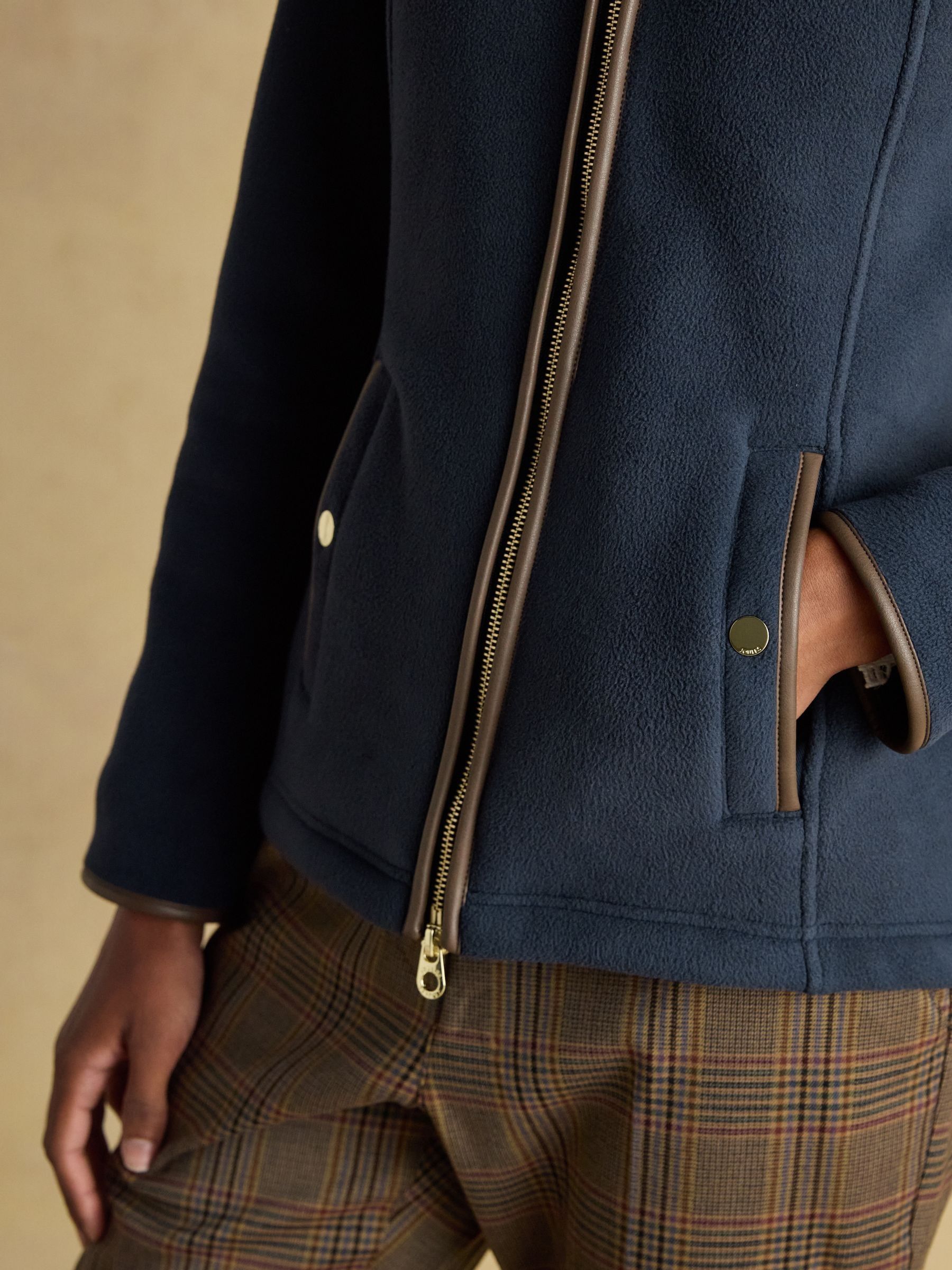 Heritage Navy Zip Through Fleece - Image 5 of 7