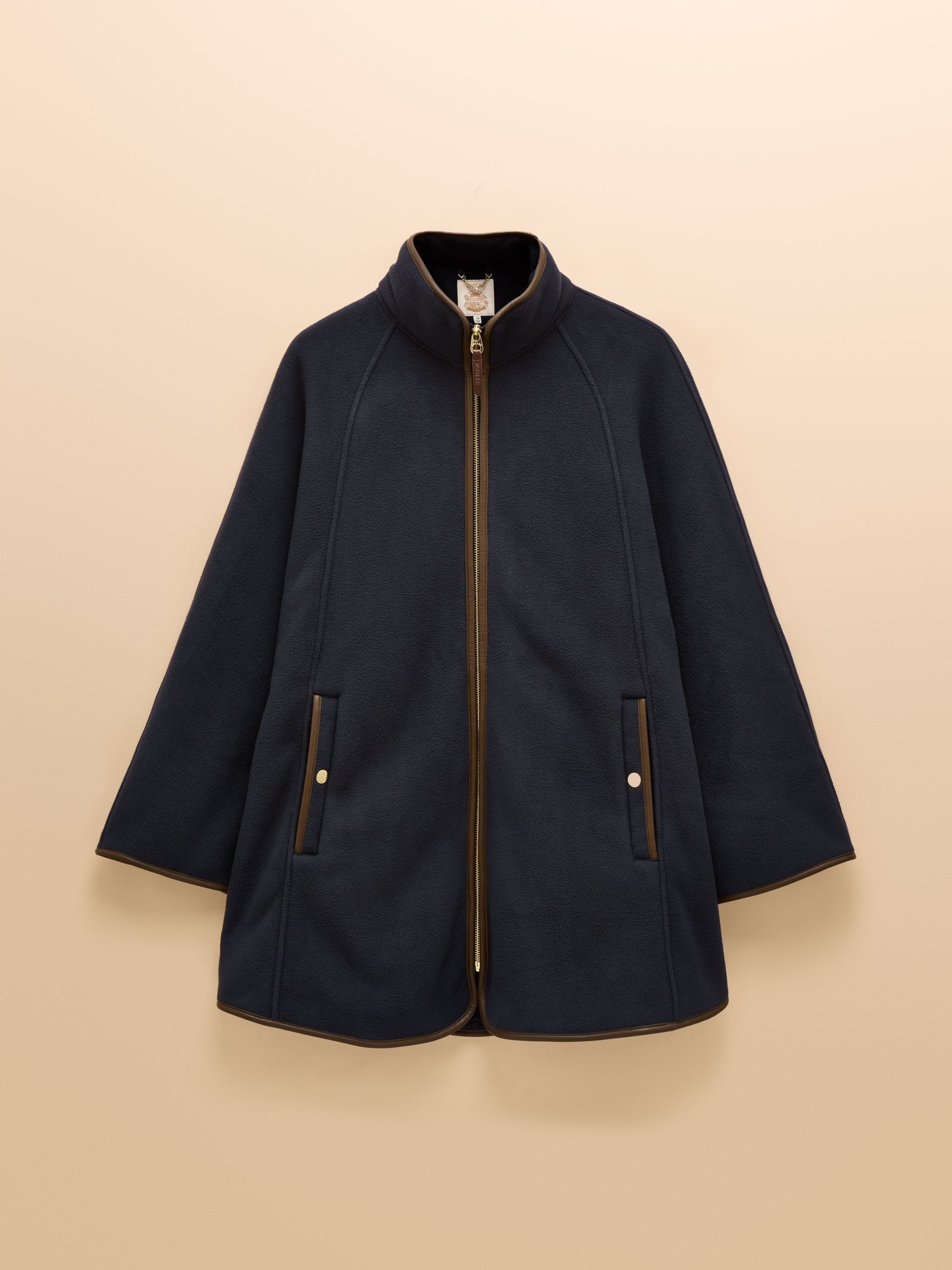 Heritage Navy Fleece Longline Cape - Image 14 of 14