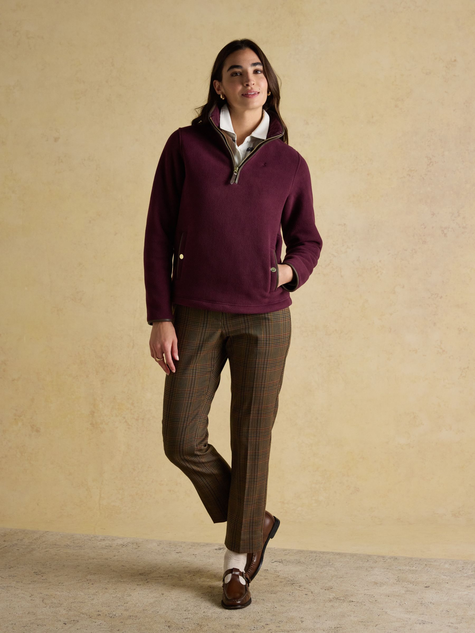 Heritage Wine Red Quarter Zip Fleece - Image 6 of 10