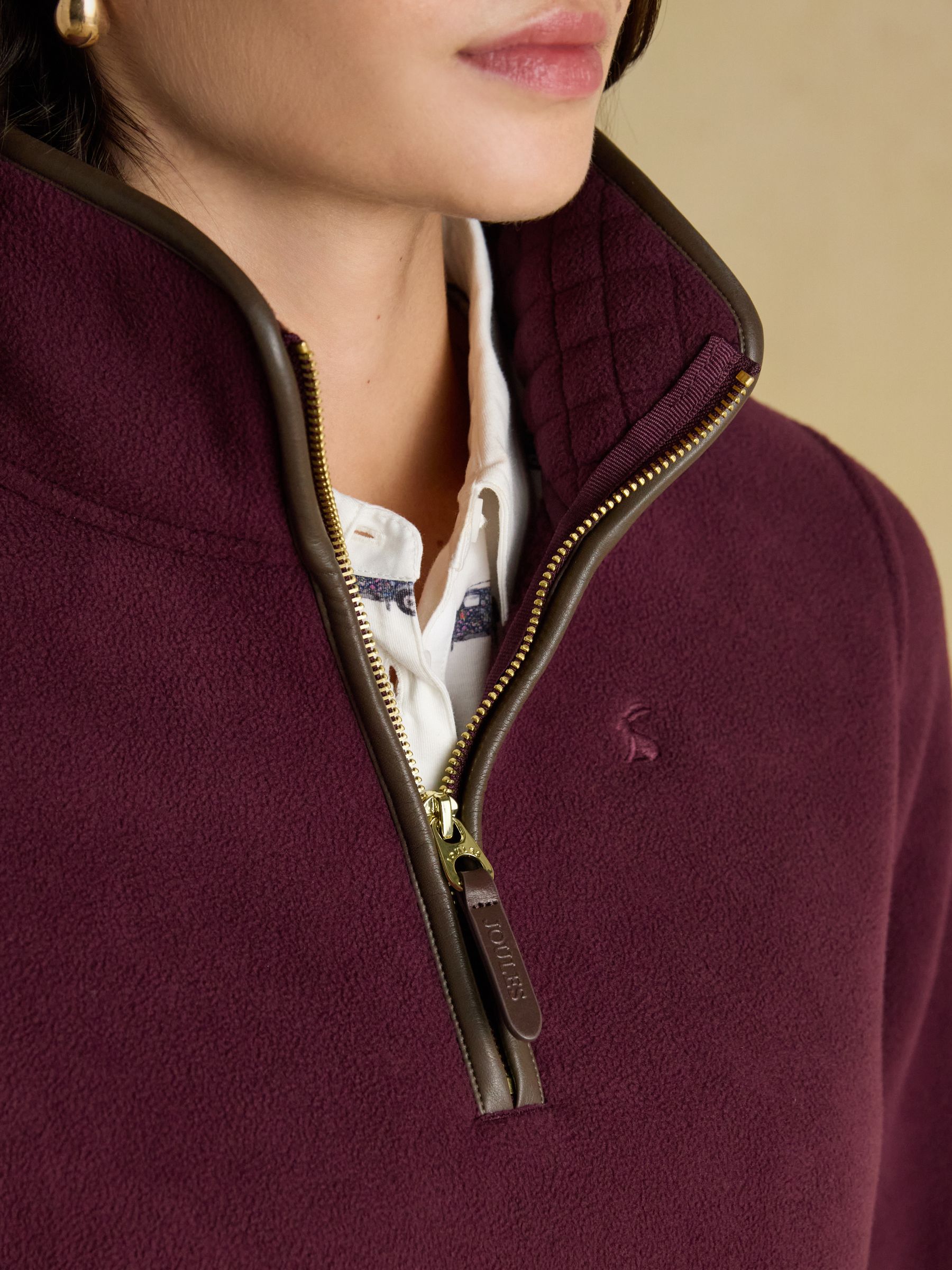 Heritage Wine Red Quarter Zip Fleece - Image 7 of 10
