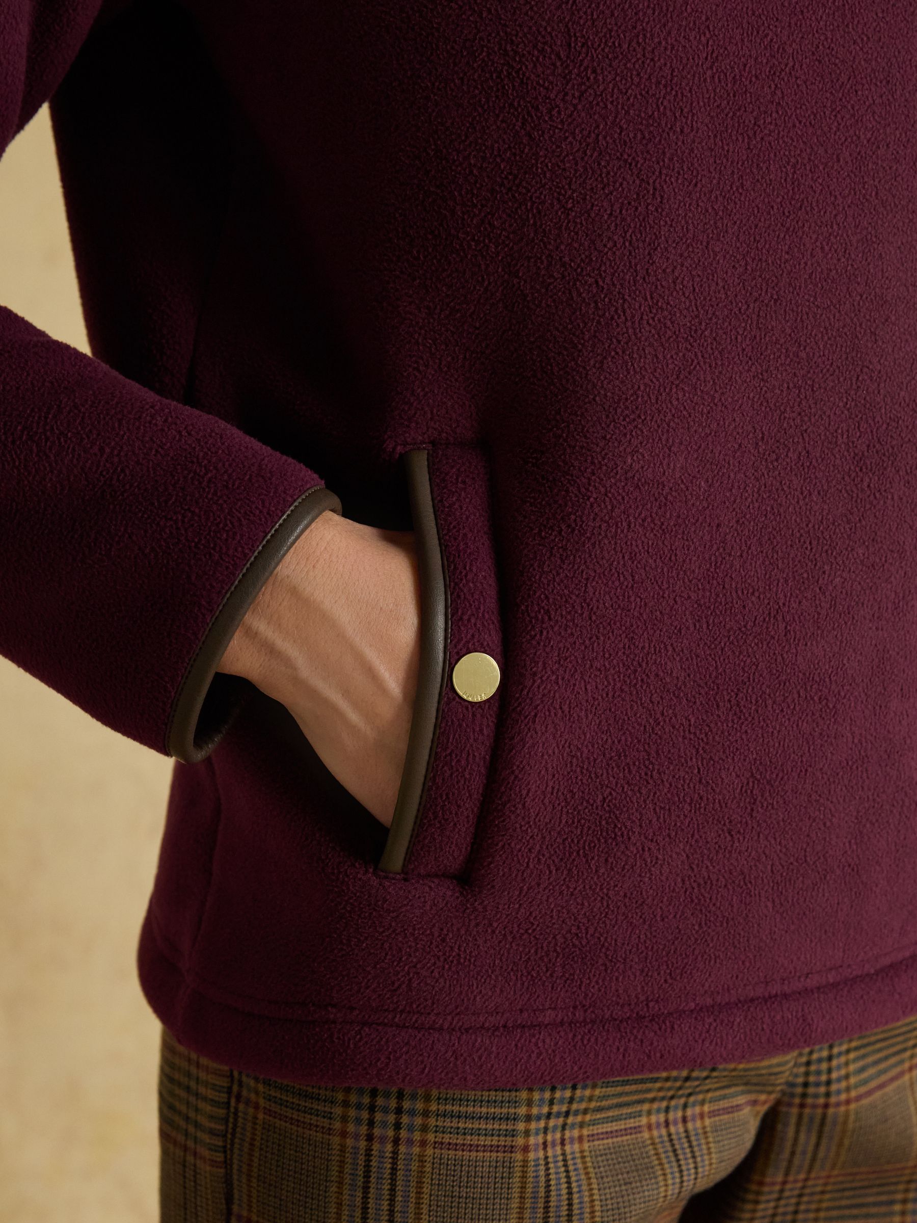 Heritage Wine Red Quarter Zip Fleece - Image 8 of 10