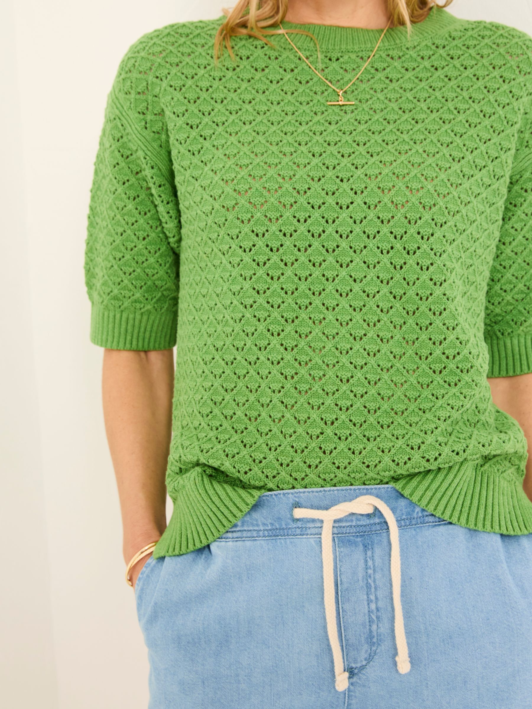 Maysie Green Knitted T-Shirt - Image 4 of 5