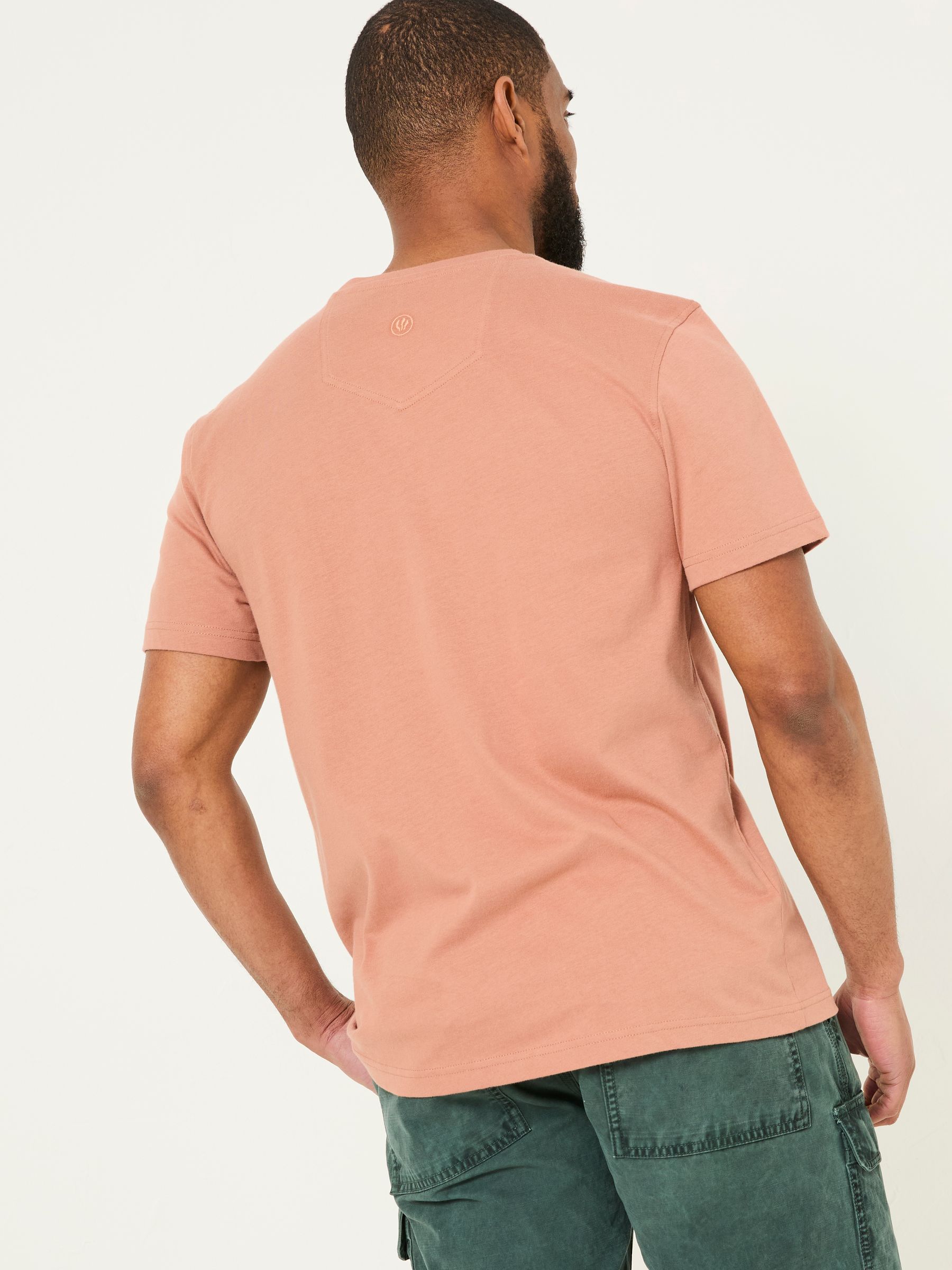 Dusky Pink Tile Print Tshirt - Image 2 of 5