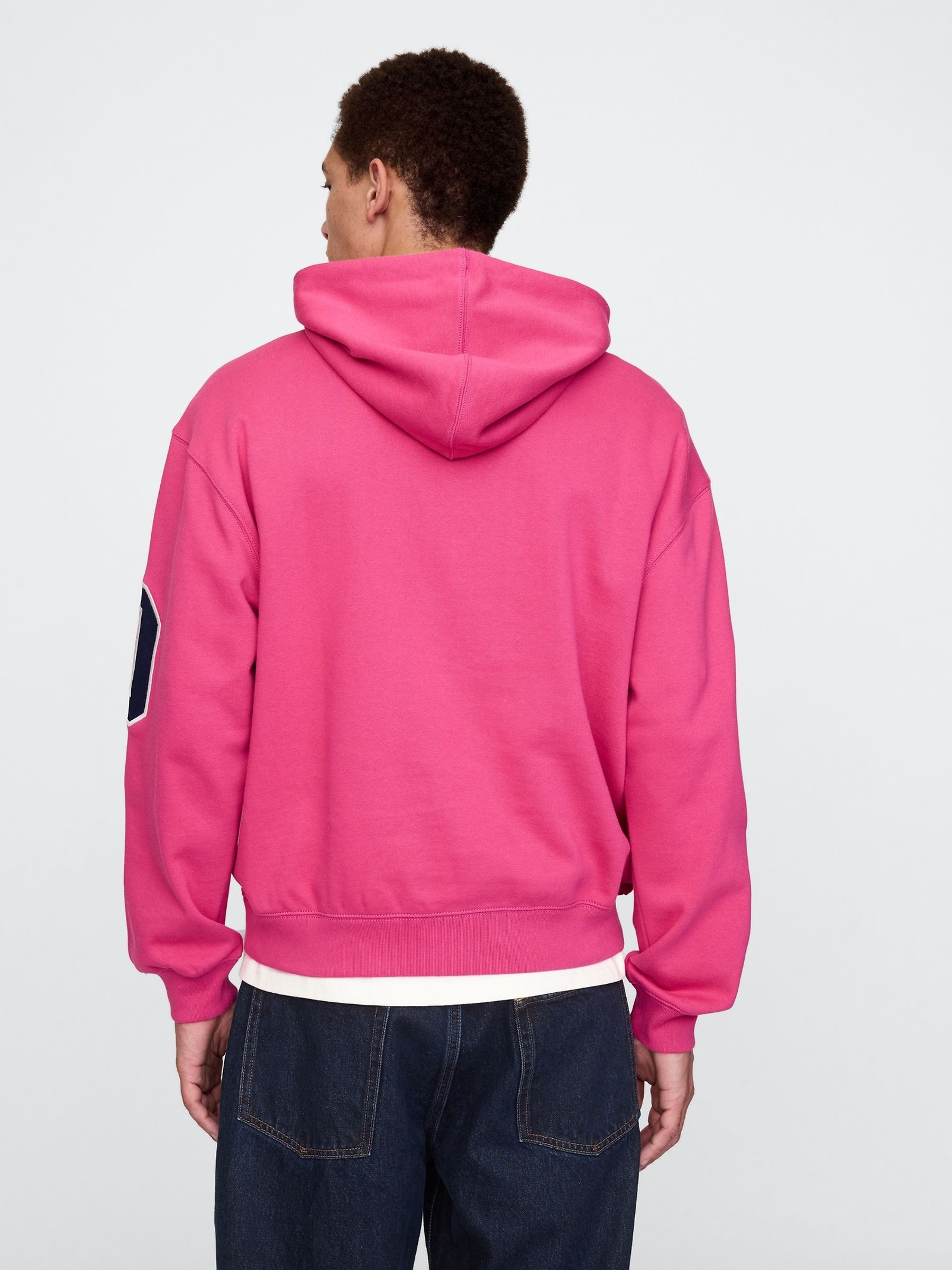 Pink Heavyweight Logo Hoodie - Image 2 of 5