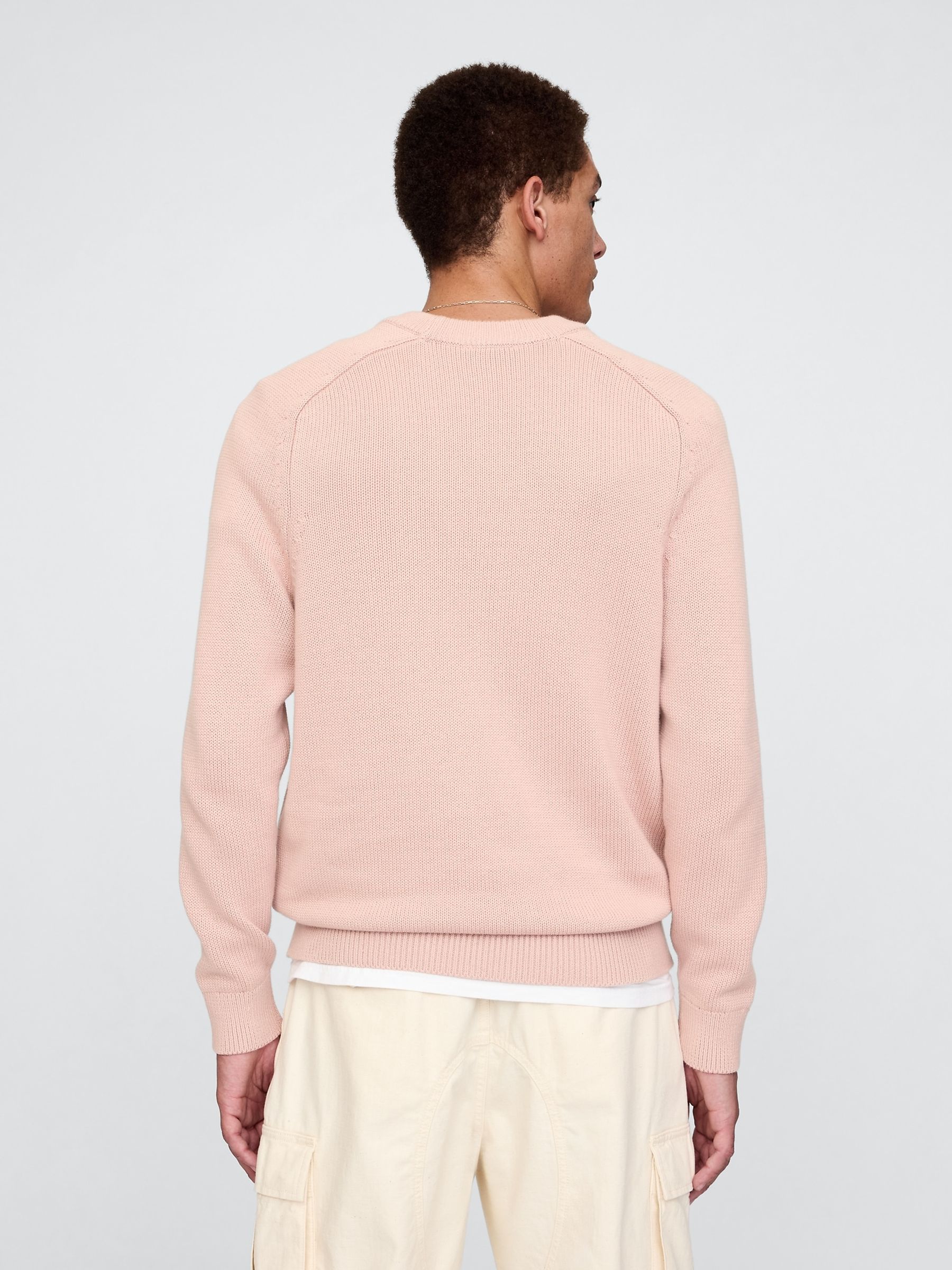 Pink Raglan Crew Neck Jumper - Image 2 of 5