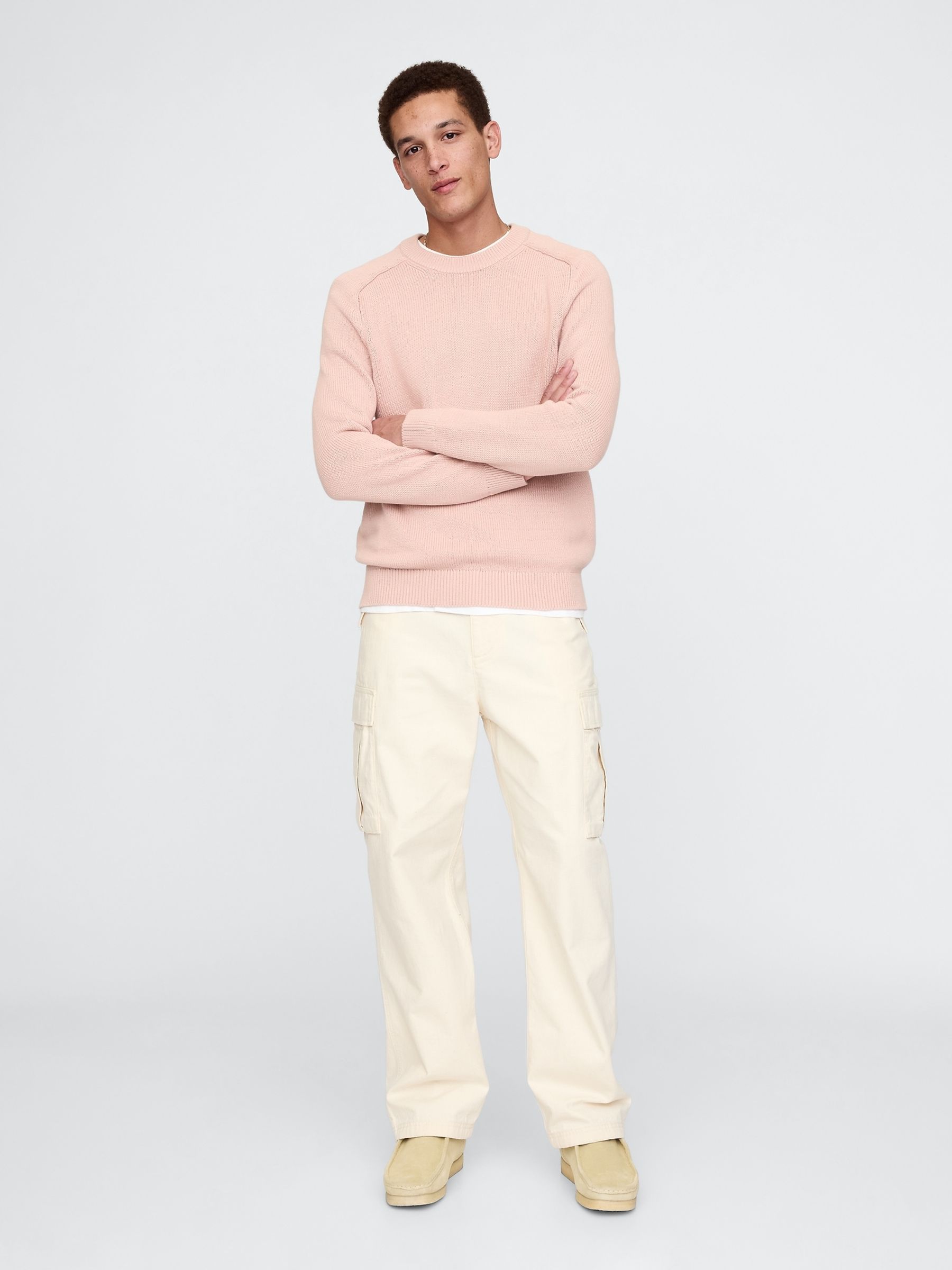 Pink Raglan Crew Neck Jumper - Image 3 of 5