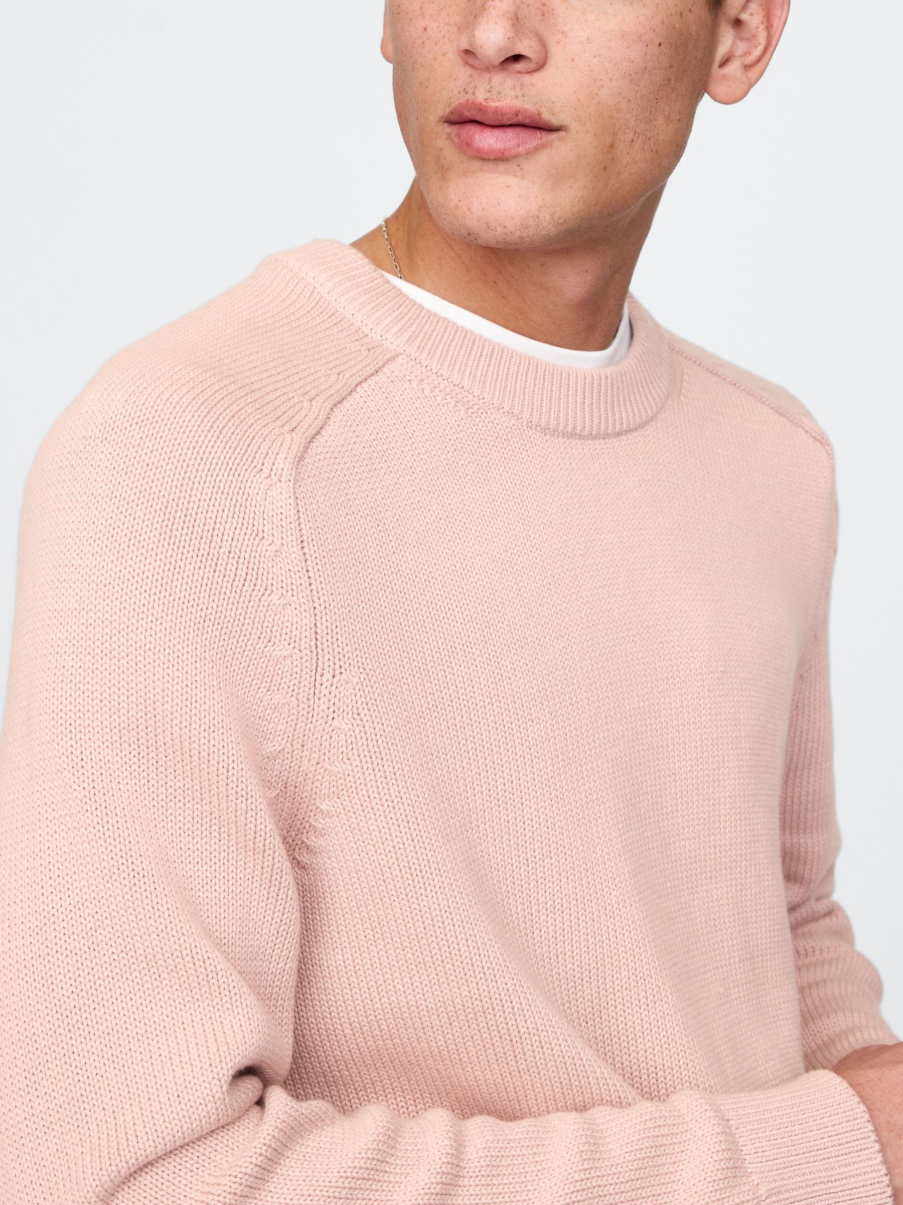 Pink Raglan Crew Neck Jumper - Image 4 of 5