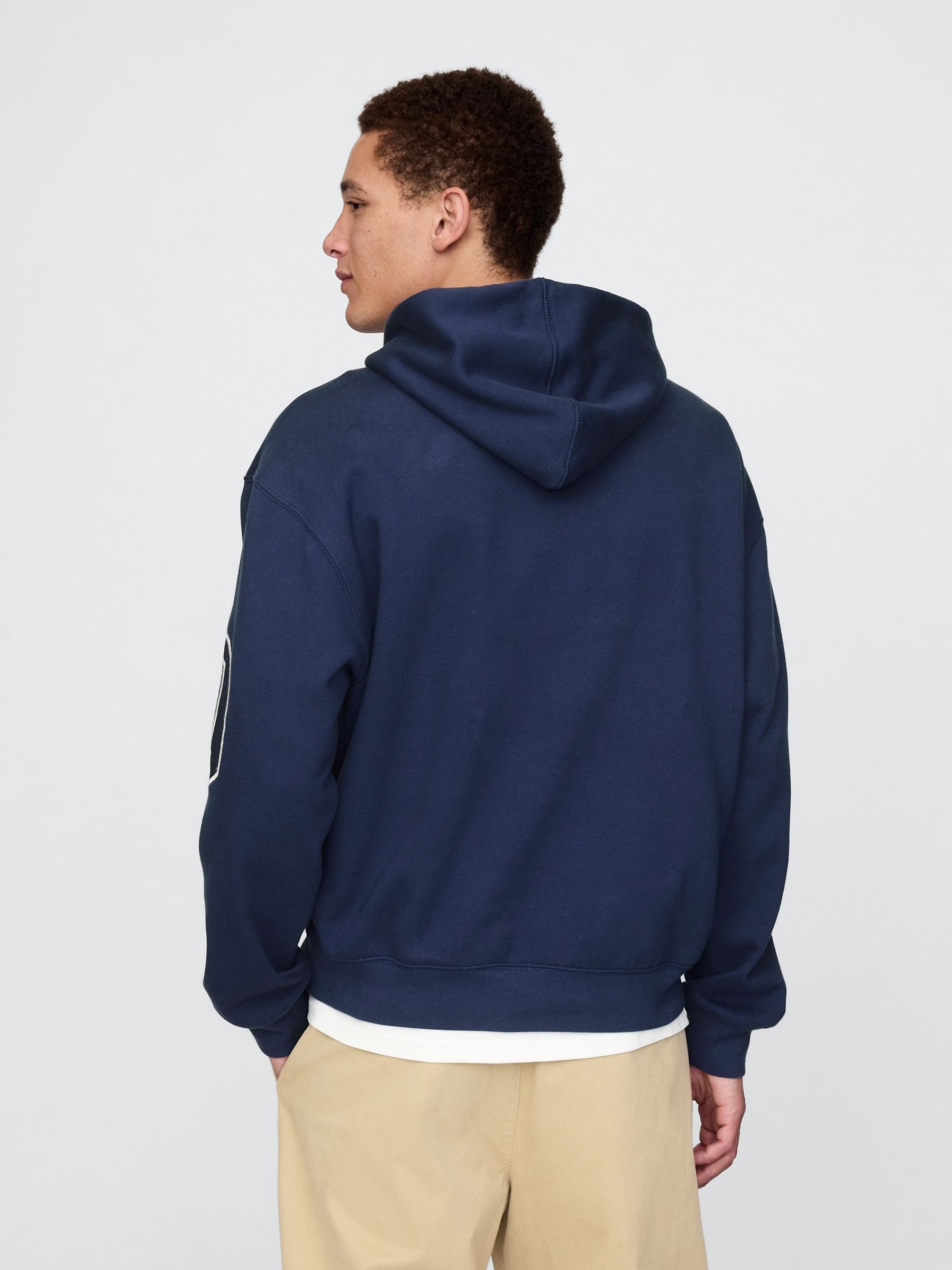 Blue Heavyweight Logo Hoodie - Image 2 of 5