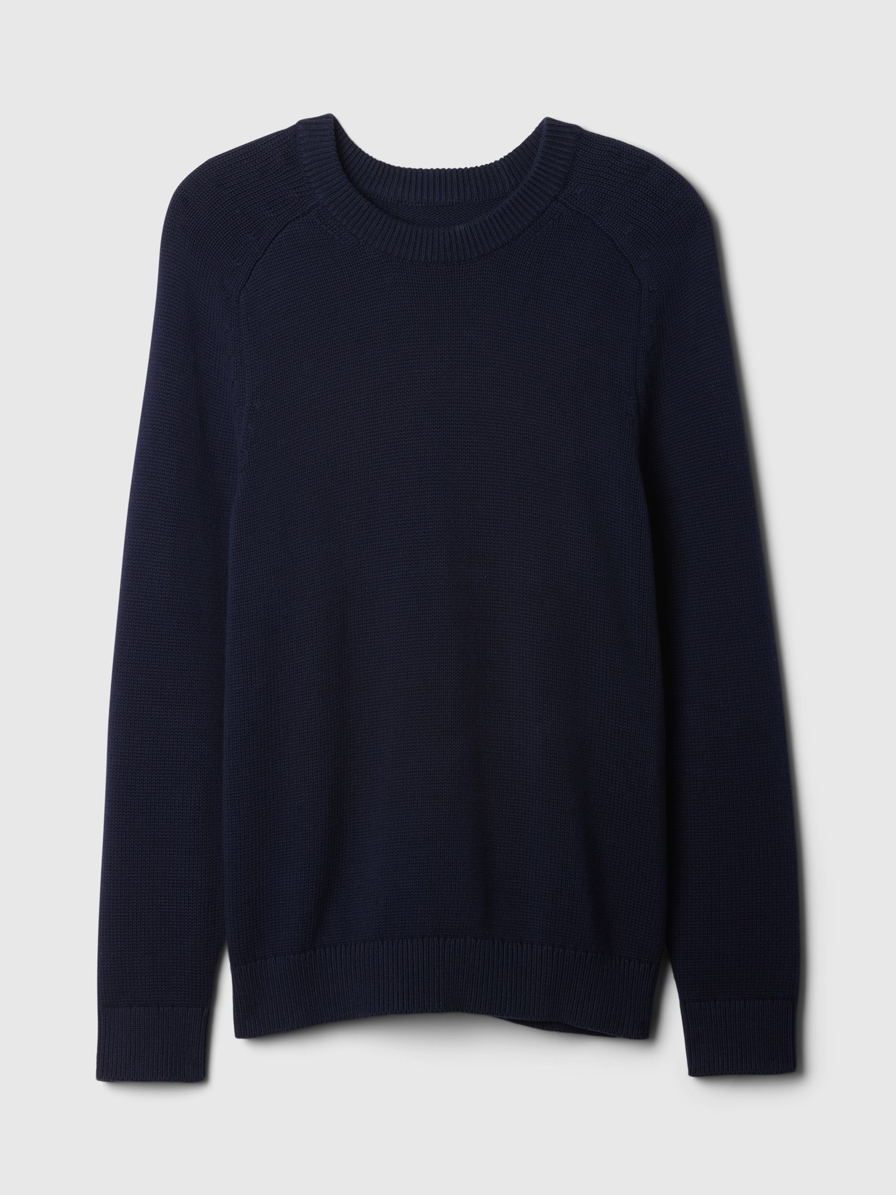 Navy Blue Raglan Crew Neck Jumper - Image 5 of 5