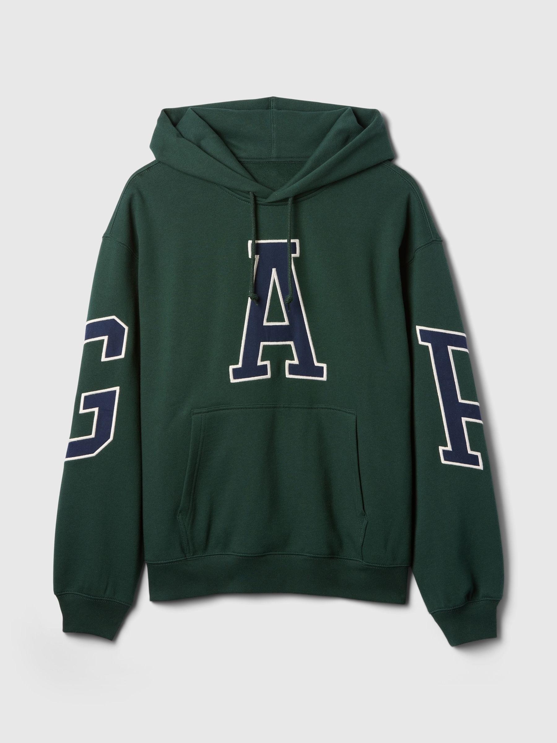 Dark Green Heavyweight Logo Hoodie - Image 5 of 5