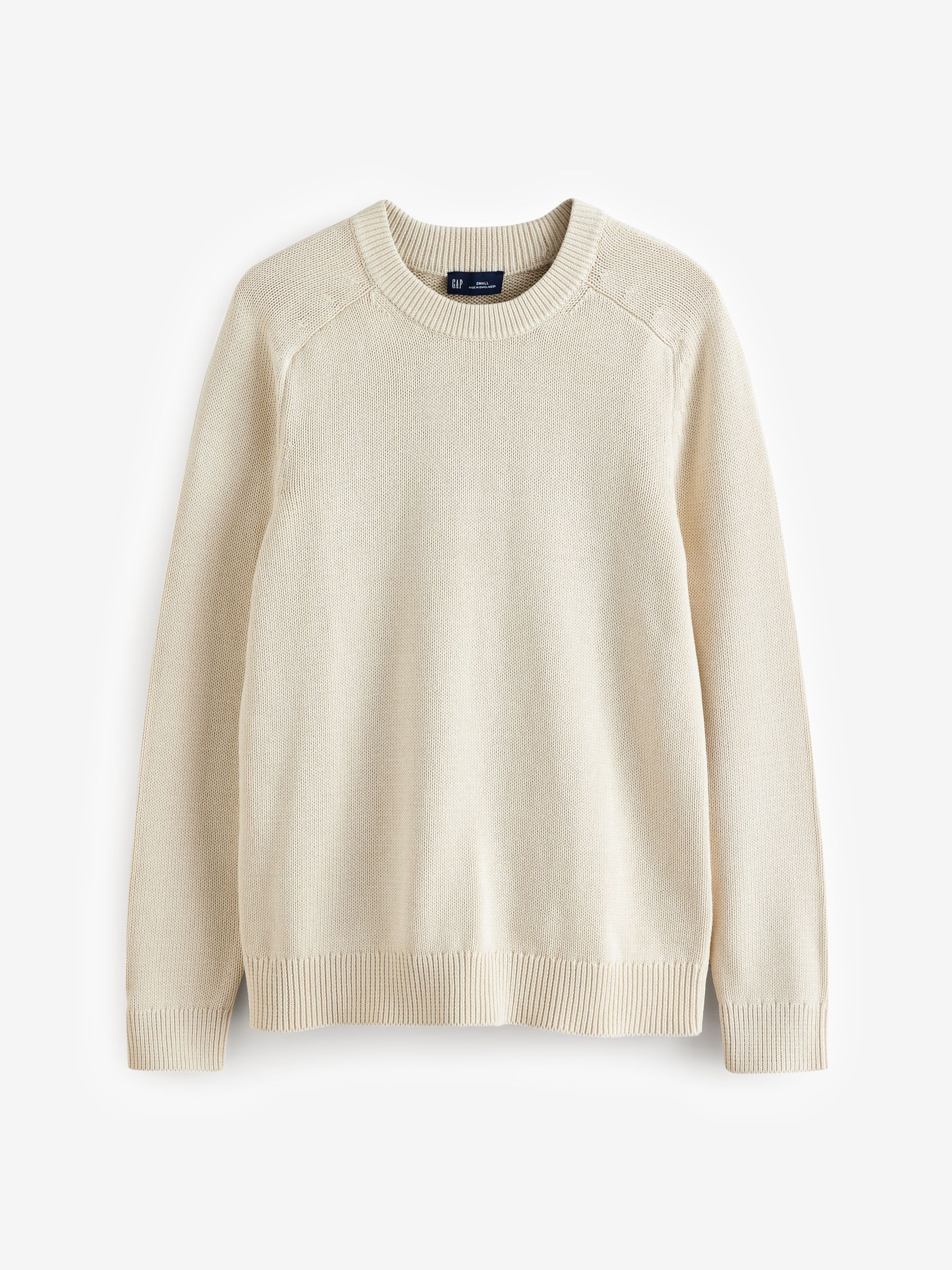 Cream Raglan Crew Neck Jumper - Image 5 of 8