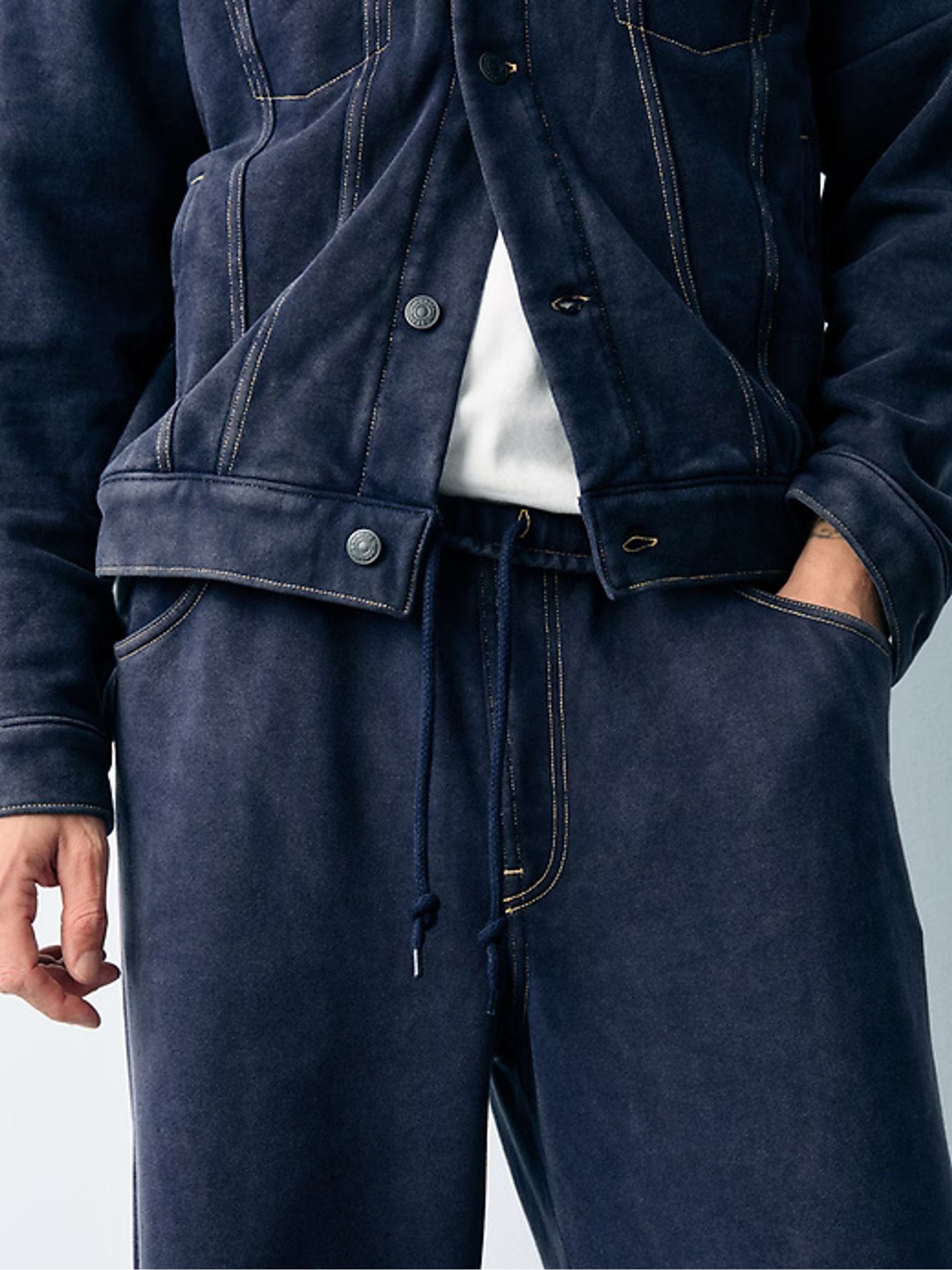 Blue Heavyweight Jogger Jeans - Image 6 of 7