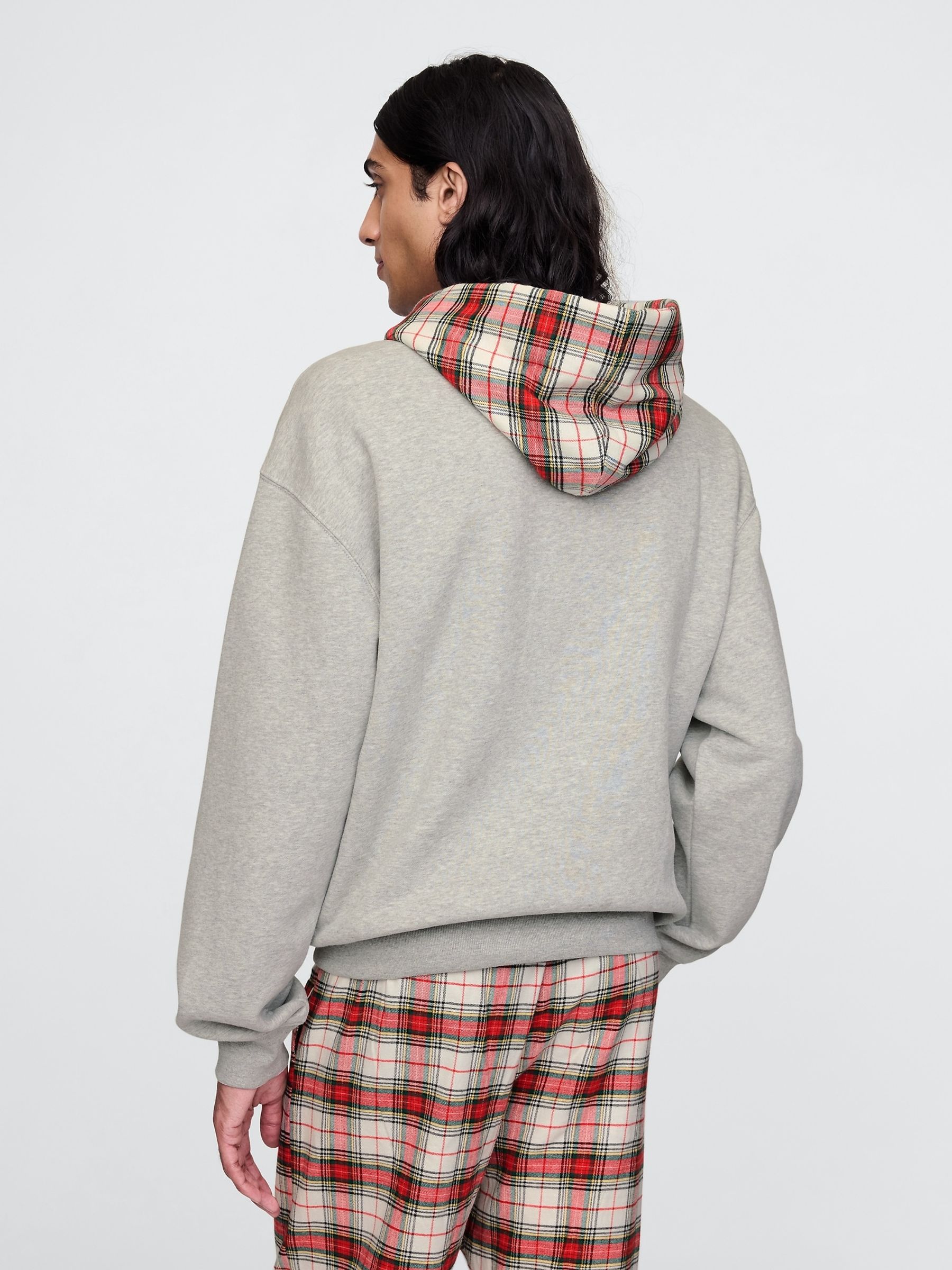 Grey Vintage Soft Striped Logo Hoodie - Image 2 of 5