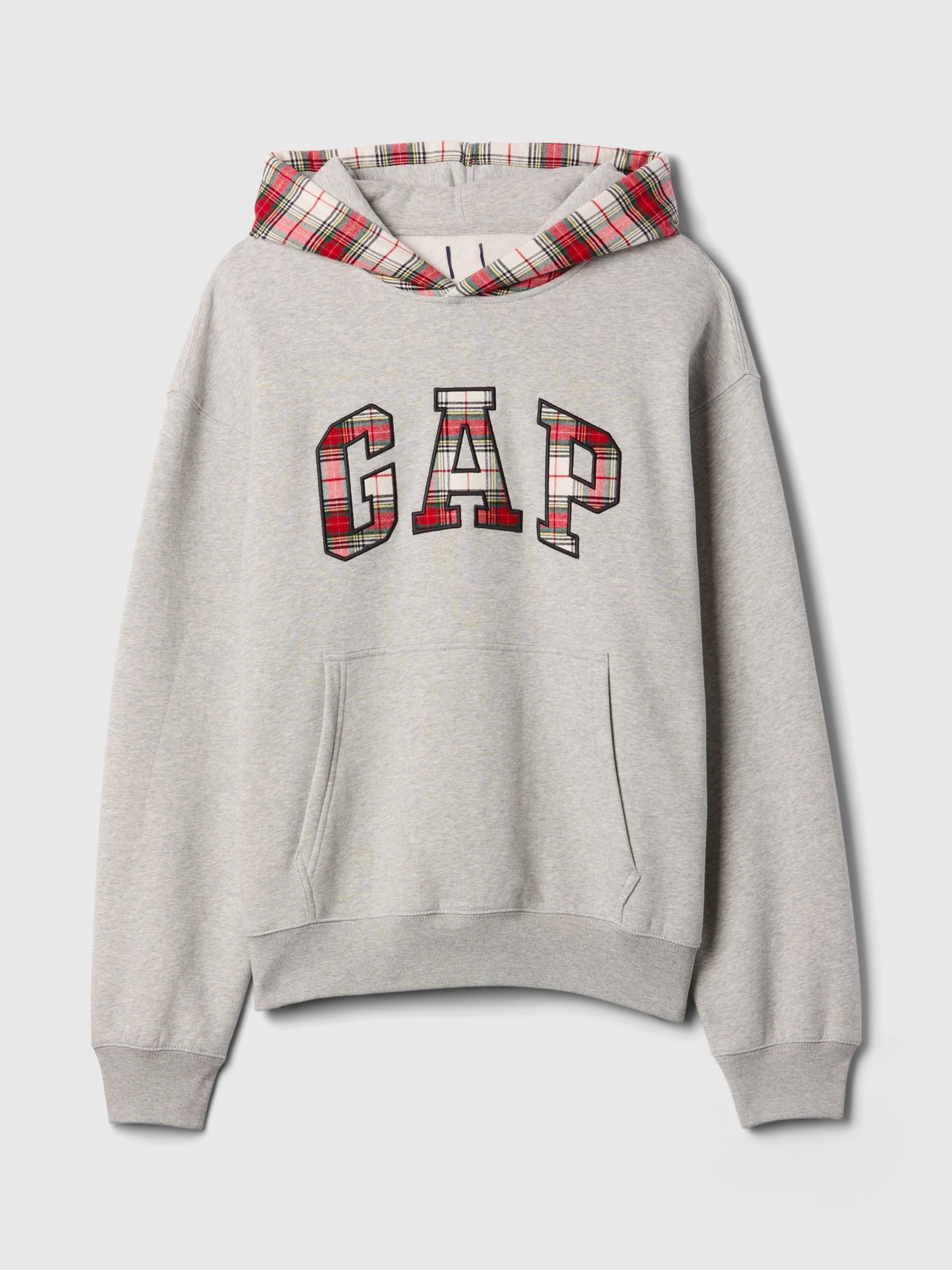 Grey Vintage Soft Striped Logo Hoodie - Image 5 of 5