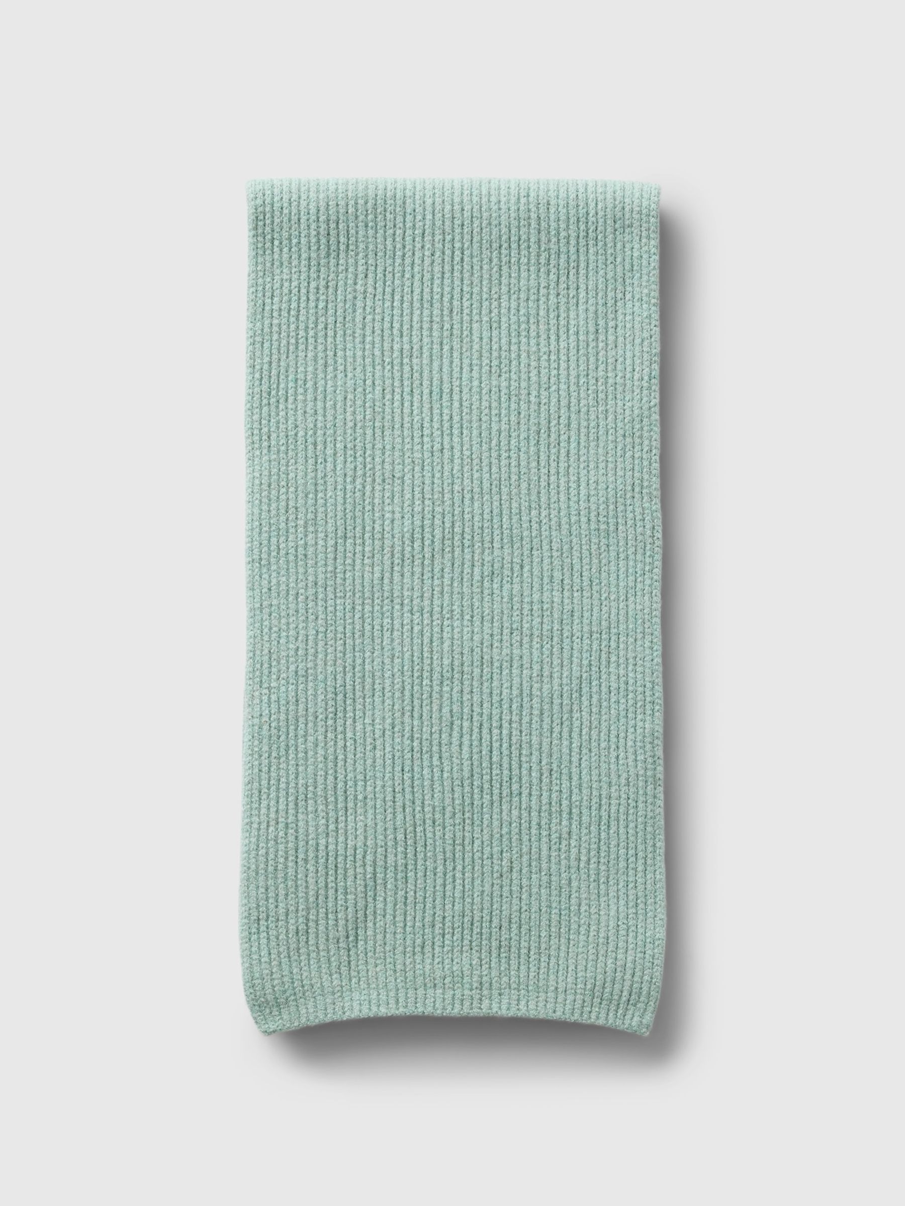 Green CashSoft Rib Scarf - Image 2 of 3