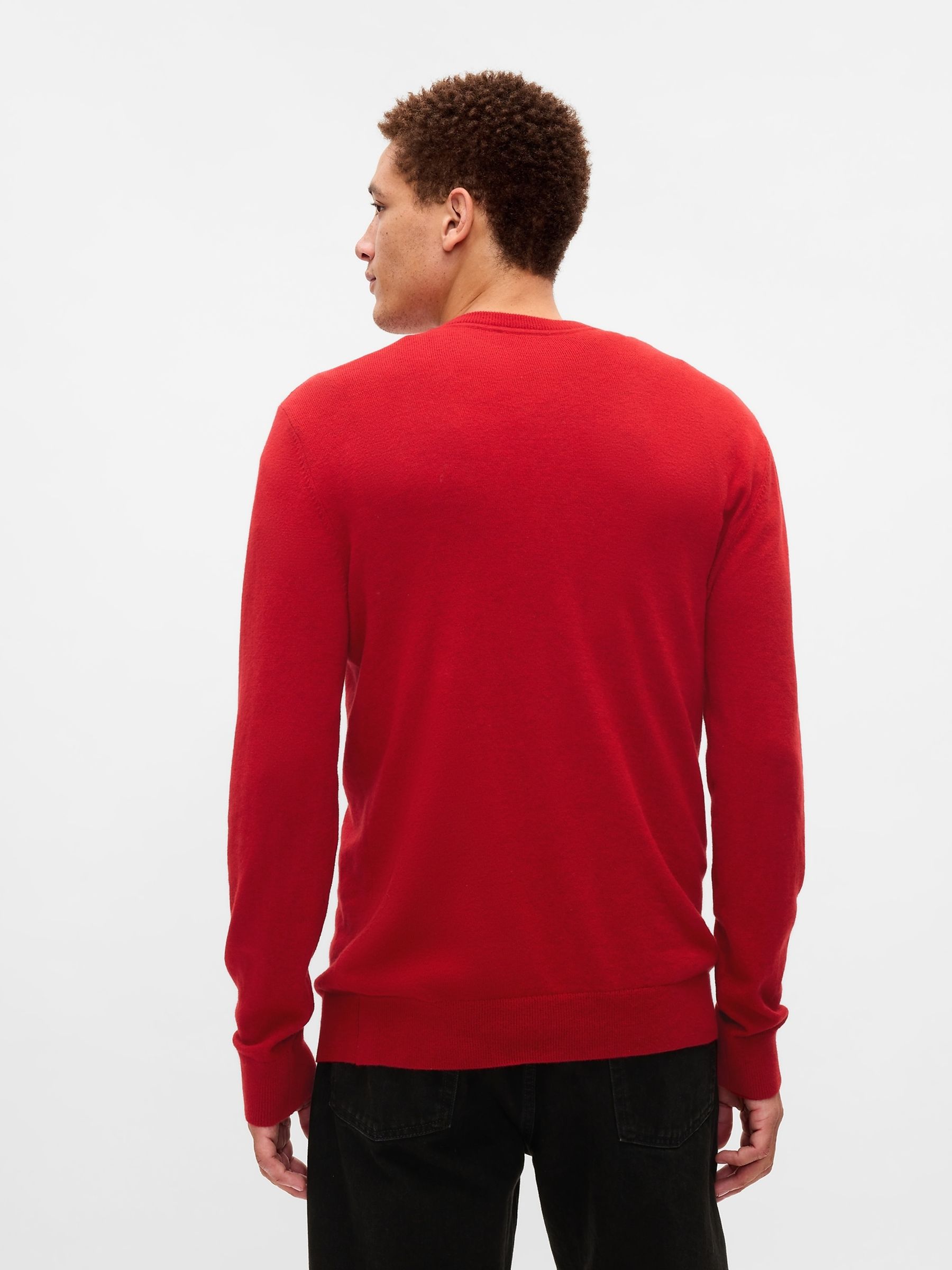 Red CashSoft Crew Neck Jumper - Image 2 of 5