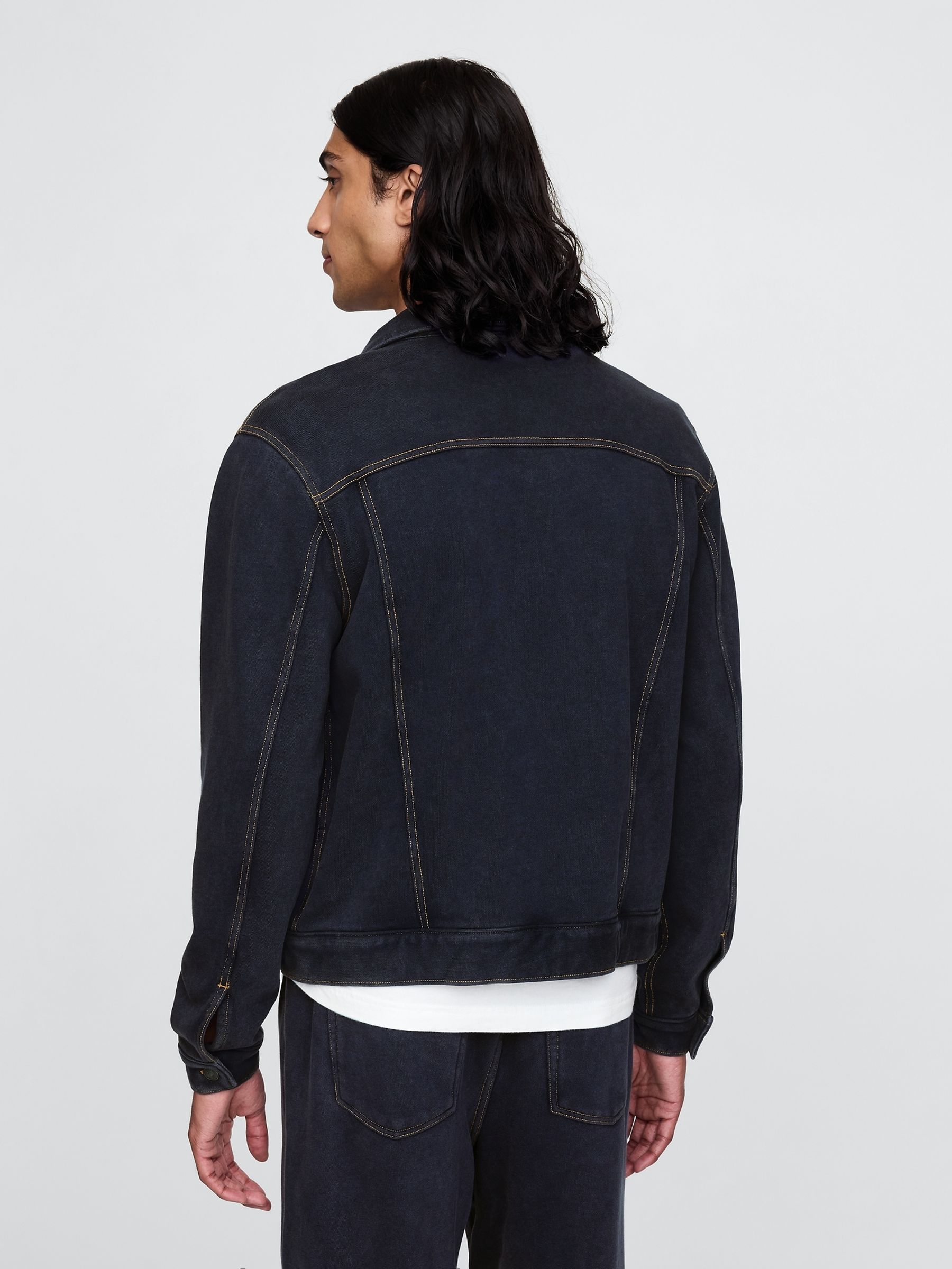 Blue Heavyweight Fleece-Lined Denim Jacket - Image 2 of 5